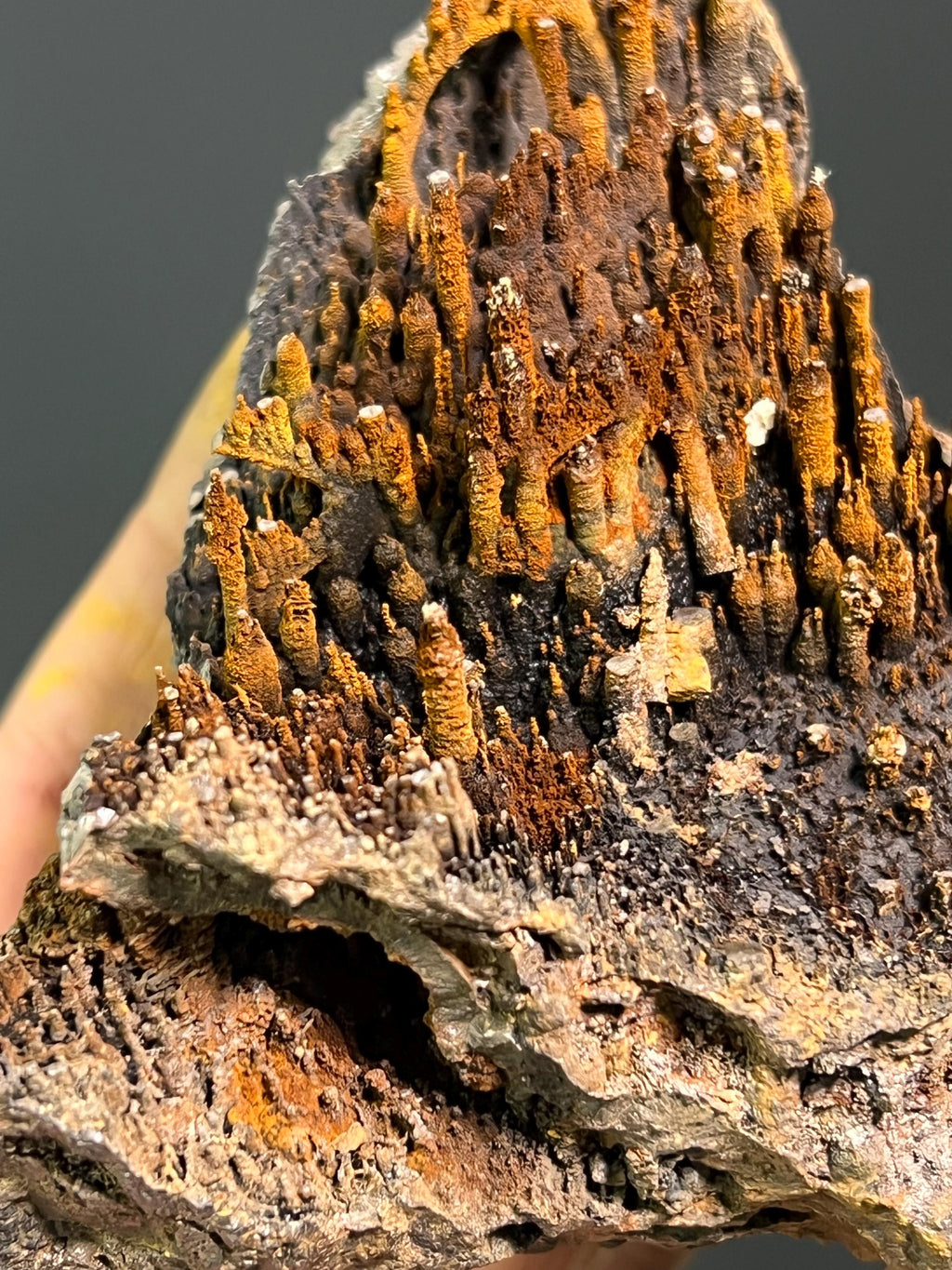 Museum Grade Limonite On Stalactite Goethite - Crystal Gemstone AE 