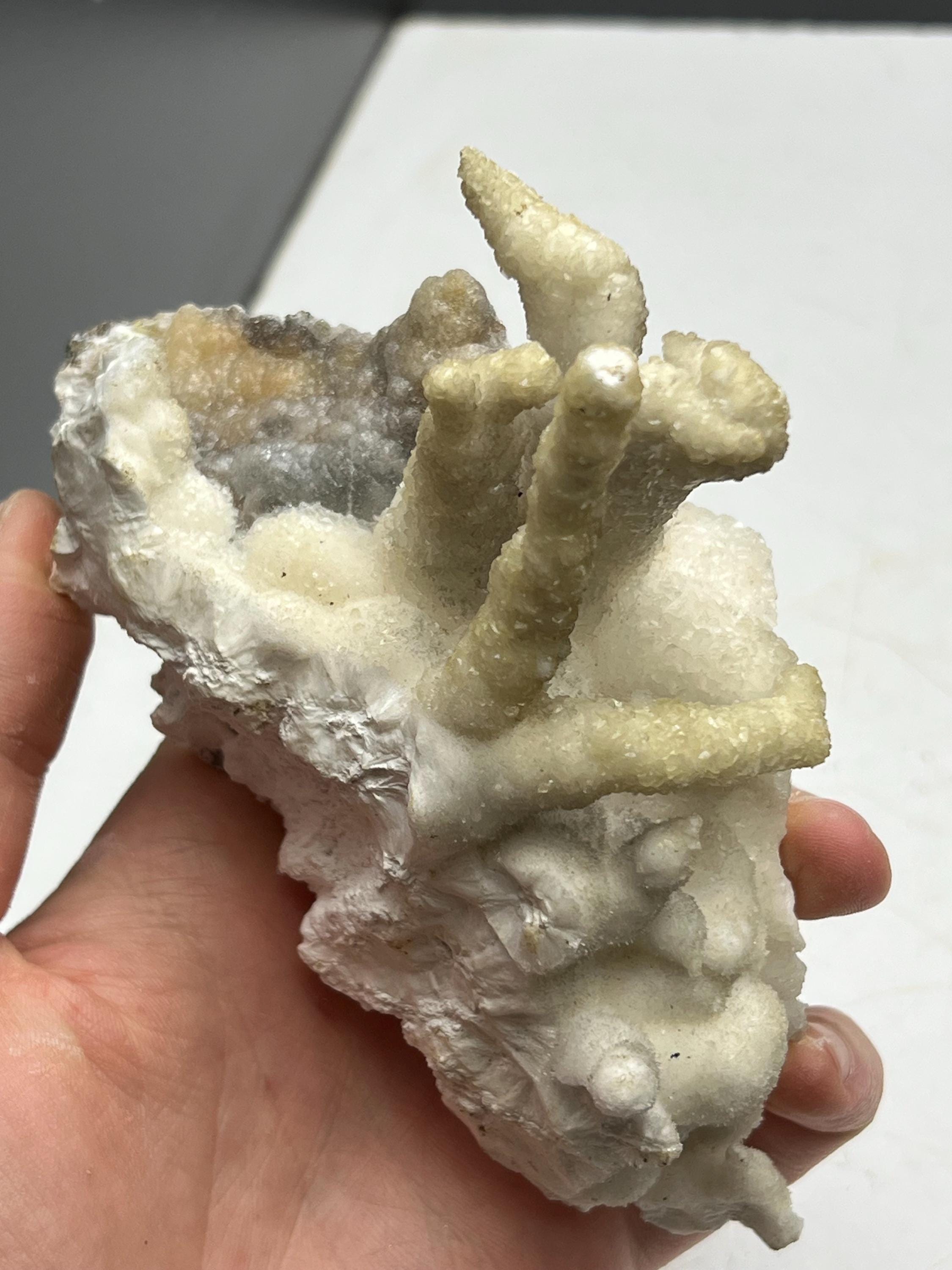 Very Special Stalactite Aragonite Mineral, From Turkey - Crystal Gemstone AE 
