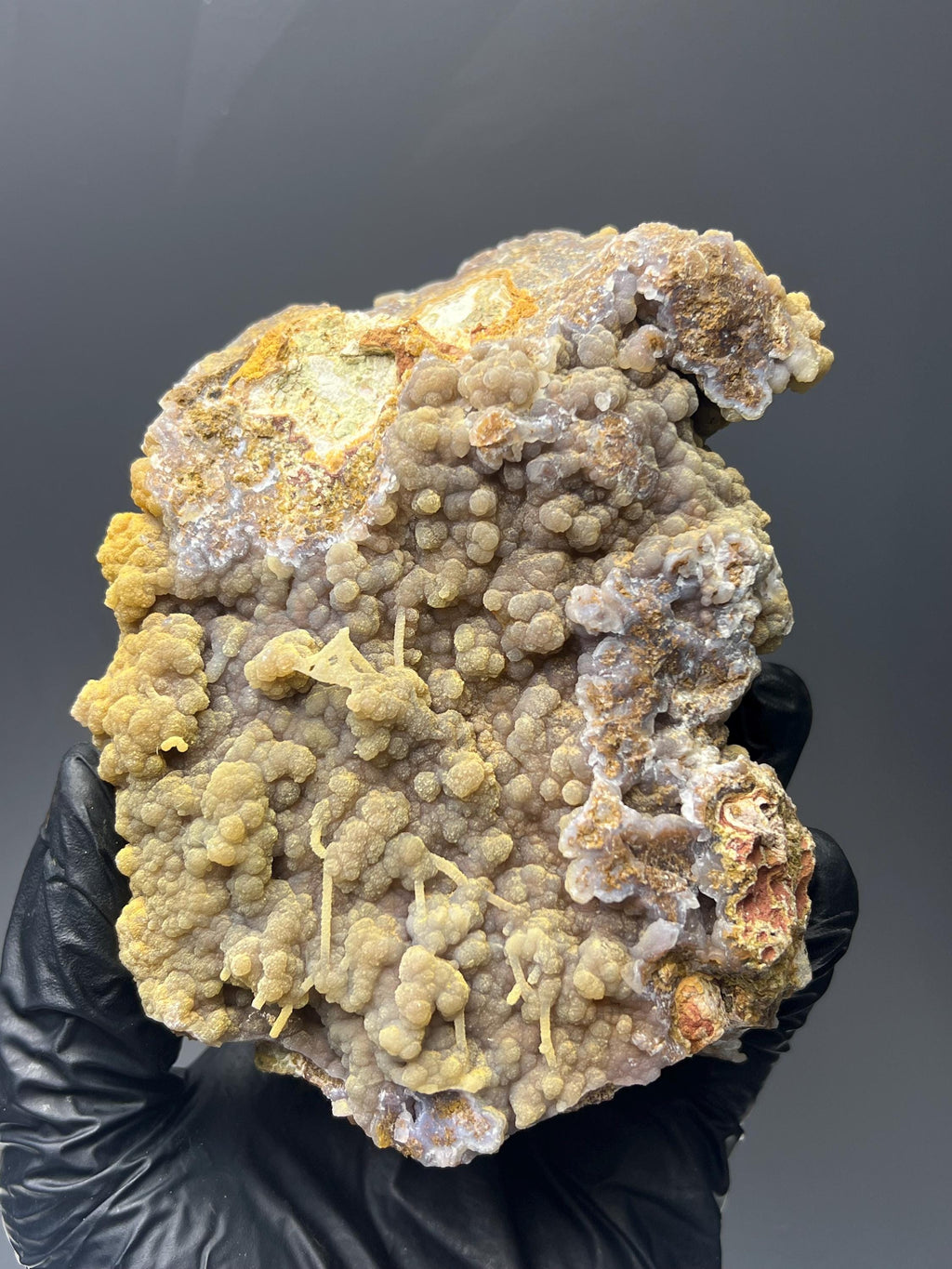 Botryoidal And Small Stalactite Formation Chalcedony Specimen - Crystal Gemstone AE 