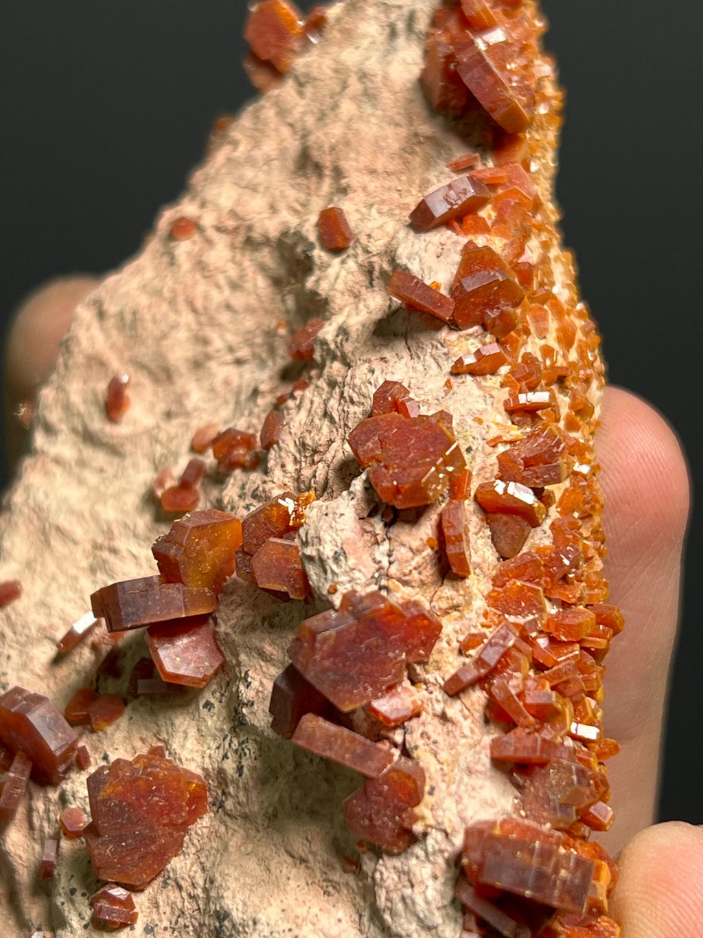 Vanadinite Specimen, 198gram - Crystal Gemstone AE 