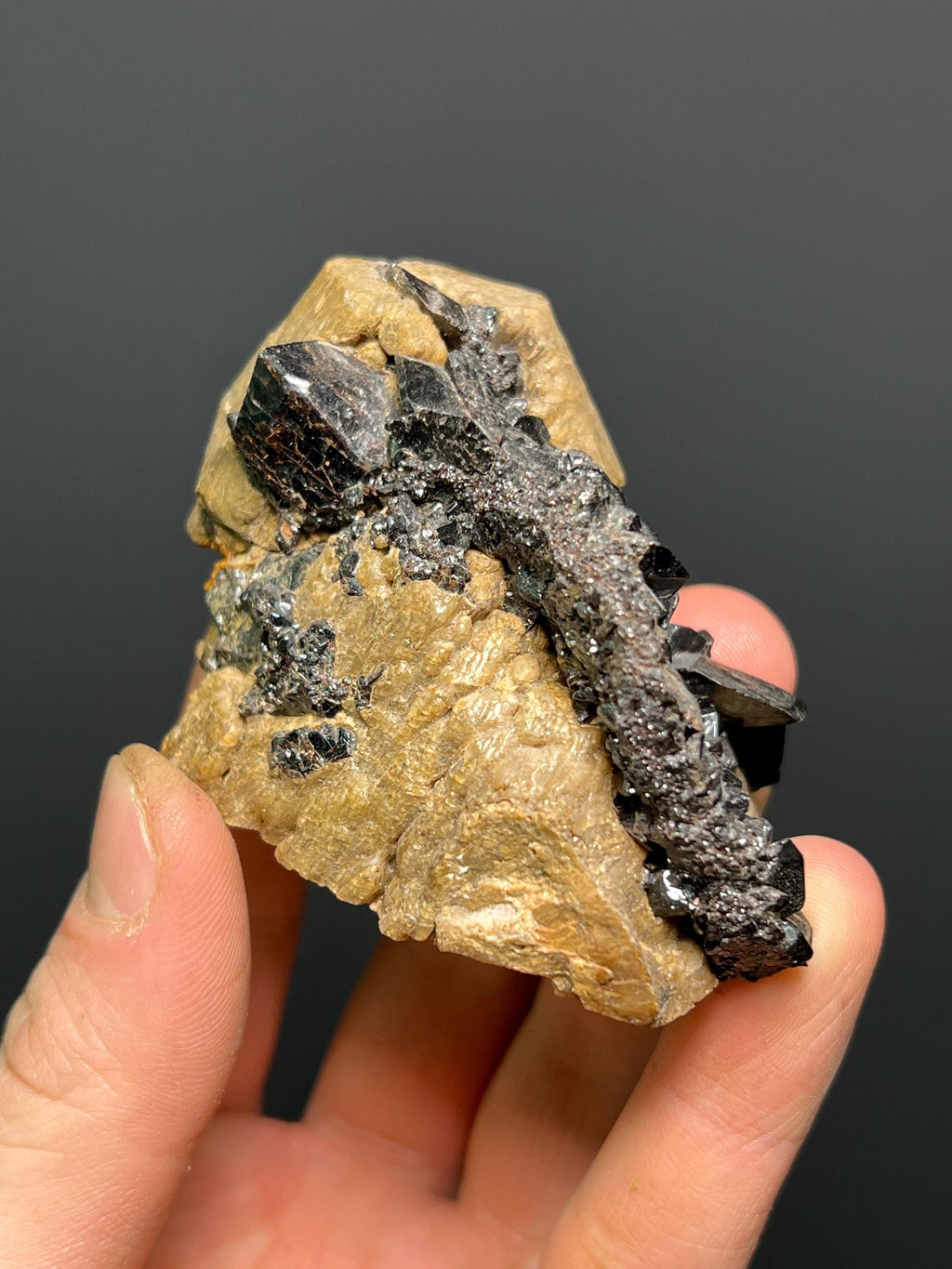 Special! Titanite Microcline Specimen, 166gram - Crystal Gemstone AE 