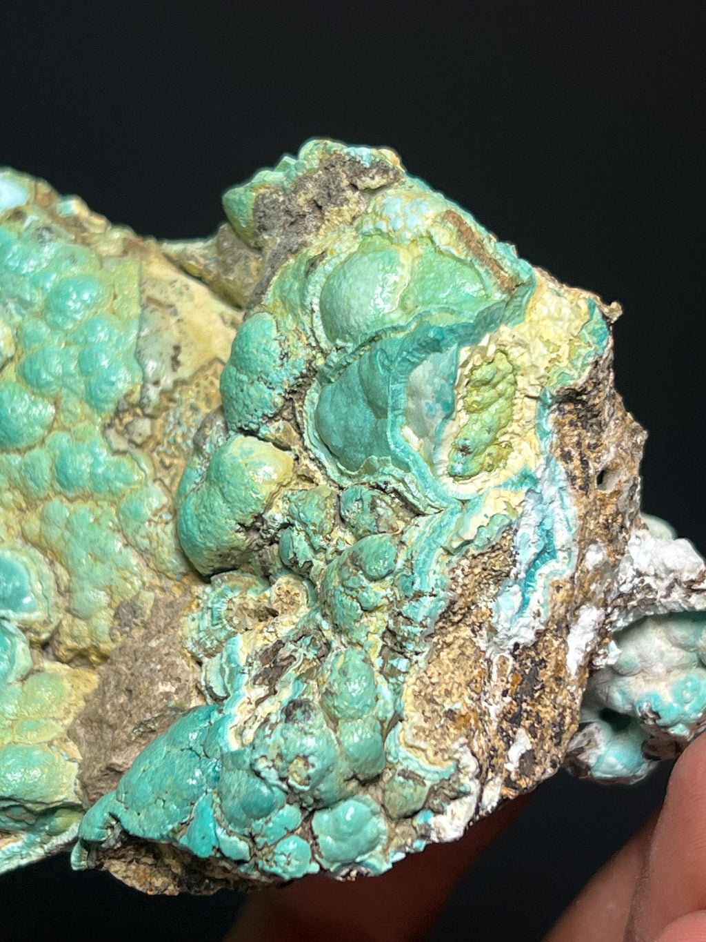 Teal Rosasite Specimen, Botryoidal Mineral, Mexico (290gram) - Crystal Gemstone AE 