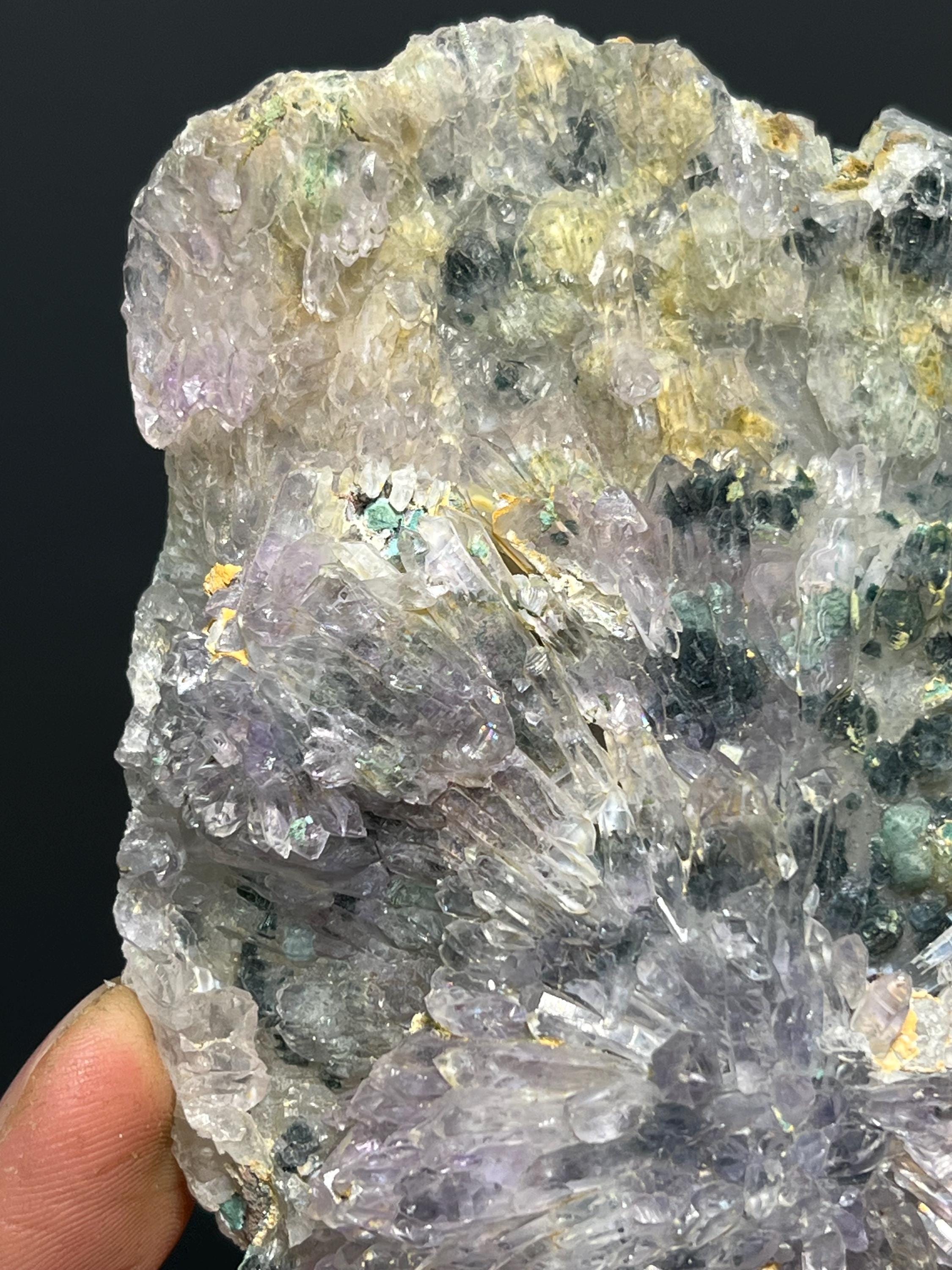 Flower Amethyst Quartz - Brazil - Crystal Gemstone AE 