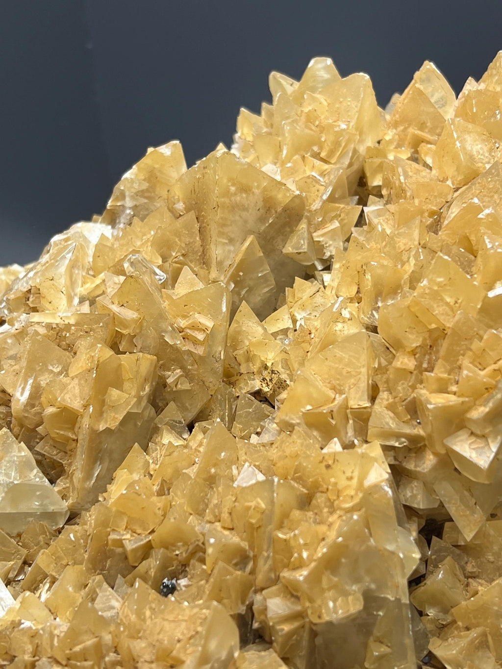 Large Size Special Orange Crystal Calcite Specimen - Crystal Gemstone AE 
