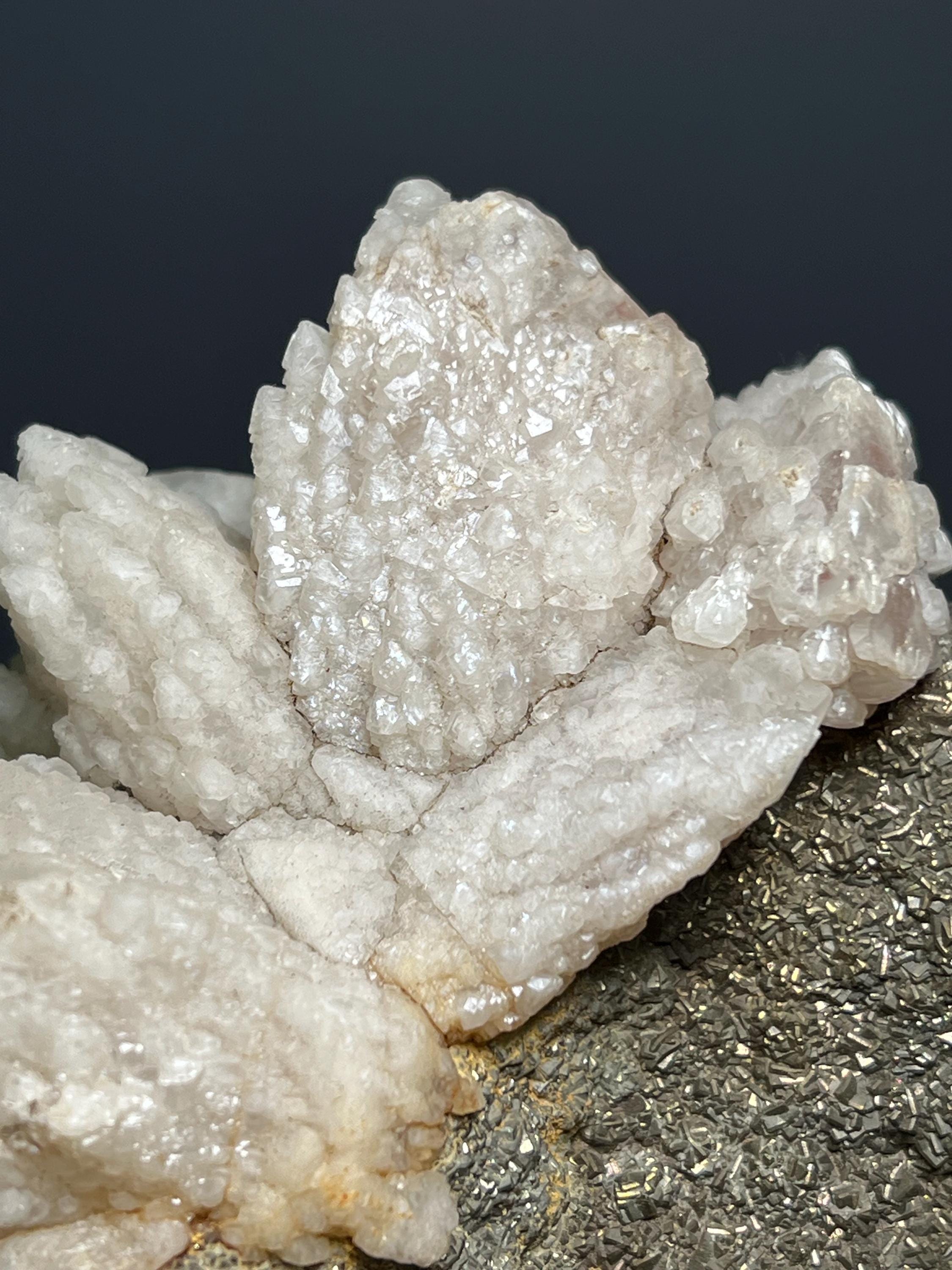 Calcite With Pyrite Specimen - Peru - Crystal Gemstone AE 