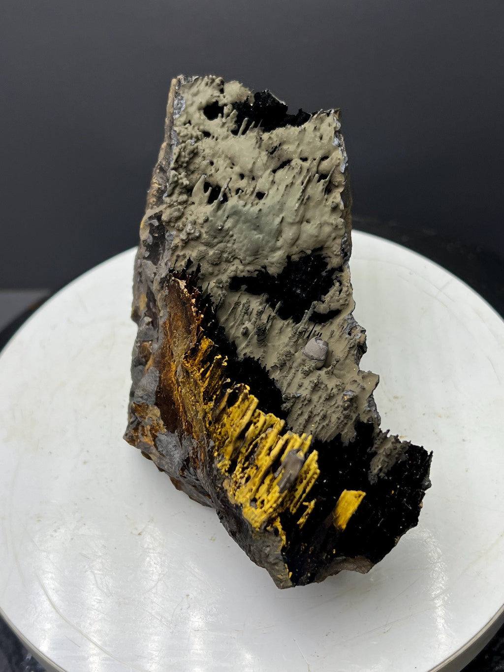 Museum Grade! Very Special Formation Specularite And Limonite With Stalactites Goethtie Specimen - Crystal Gemstone AE 