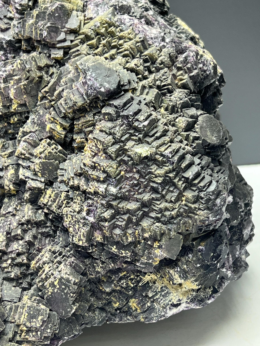 Extra Big Purple Cubic Fluorite Specimen - Crystal Gemstone AE 