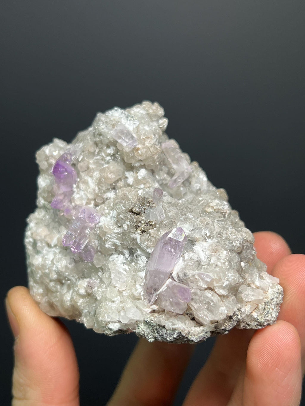 Quartz War Amethyst Specimen - Crystal Gemstone AE 
