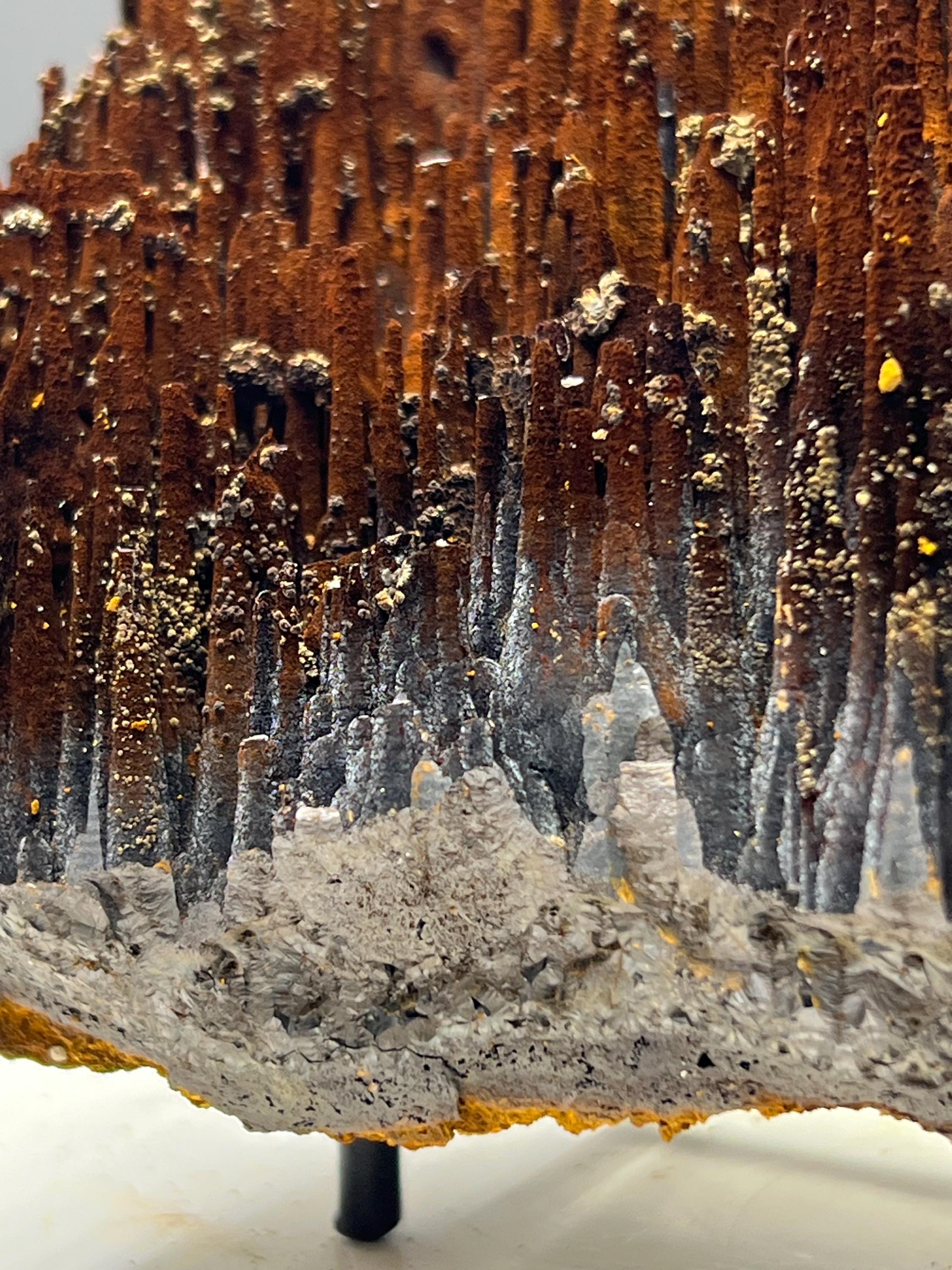 Museum Grade Limonite With Velvet Function Stalactite Goethite - Crystal Gemstone AE 