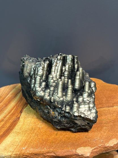 Museum Quality Very Showy Golden Color Stalactite Goethite, For Special Collection Piece - Crystal Gemstone AE 