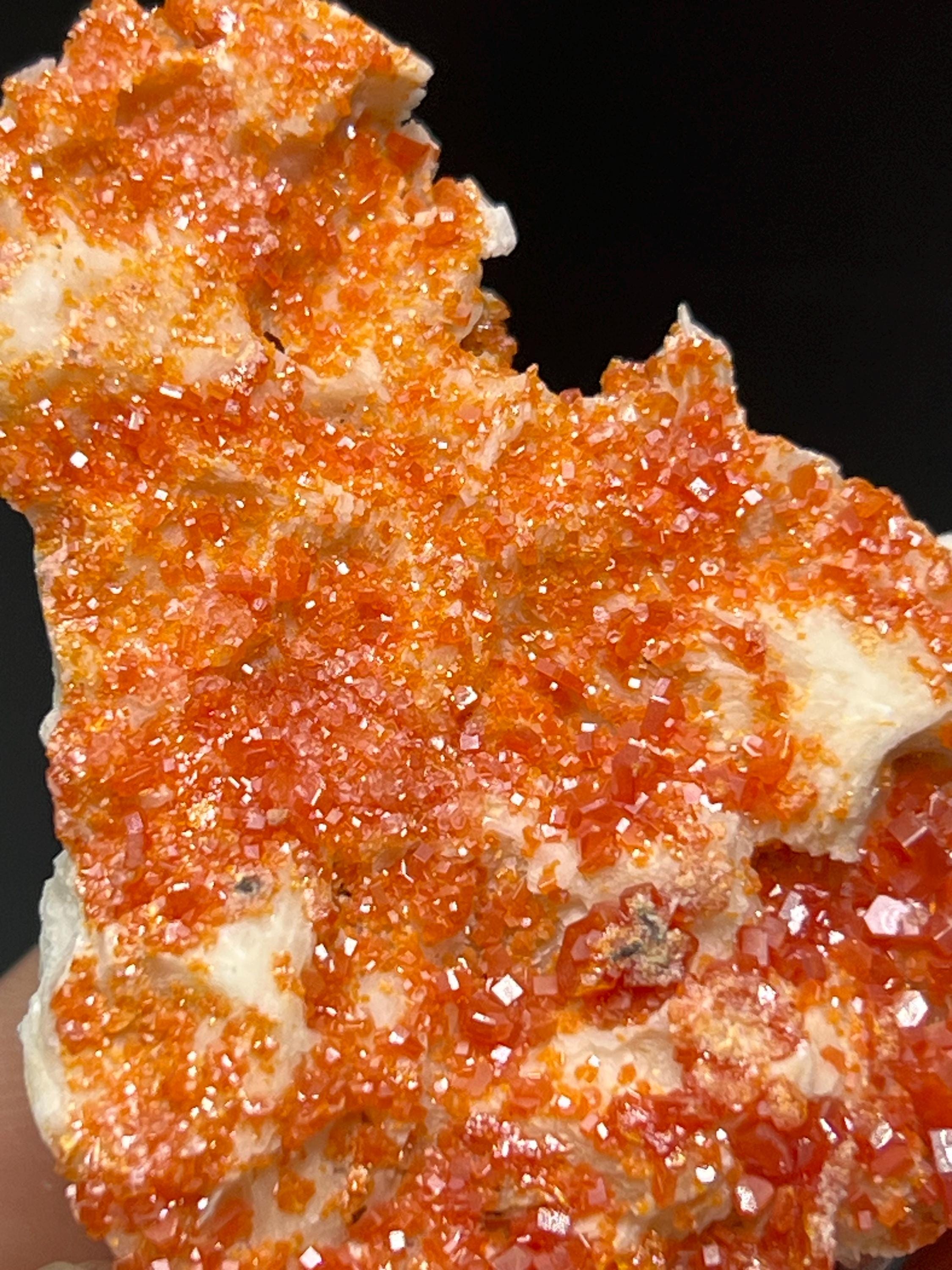 Red Vanadinite Specimen - Crystal Gemstone AE 