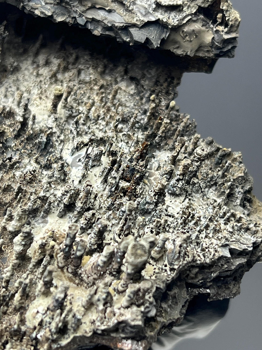 Specularite With Stalactite Goethite Specimen - Crystal Gemstone AE 