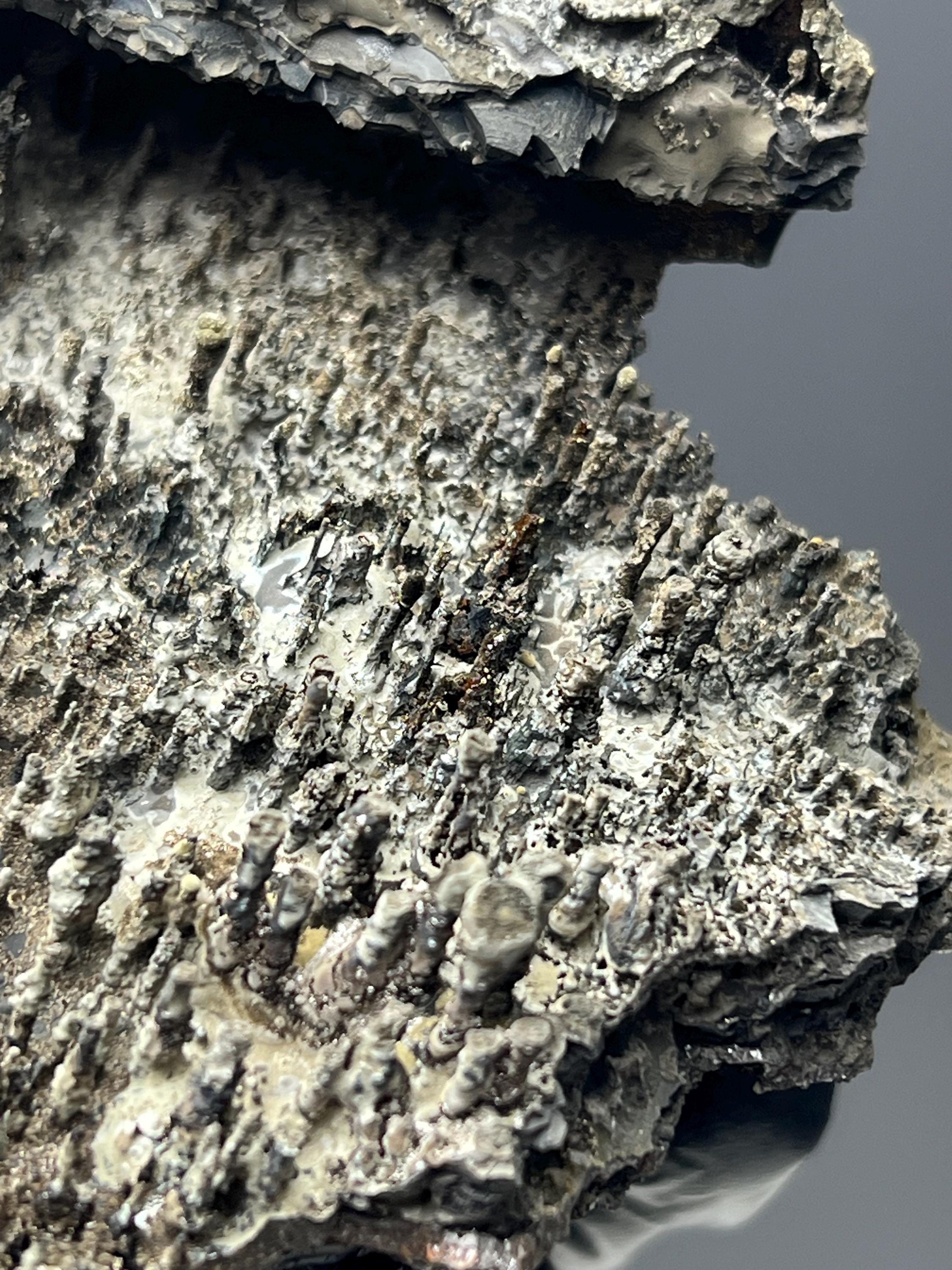 Specularite With Stalactite Goethite Specimen - Crystal Gemstone AE 