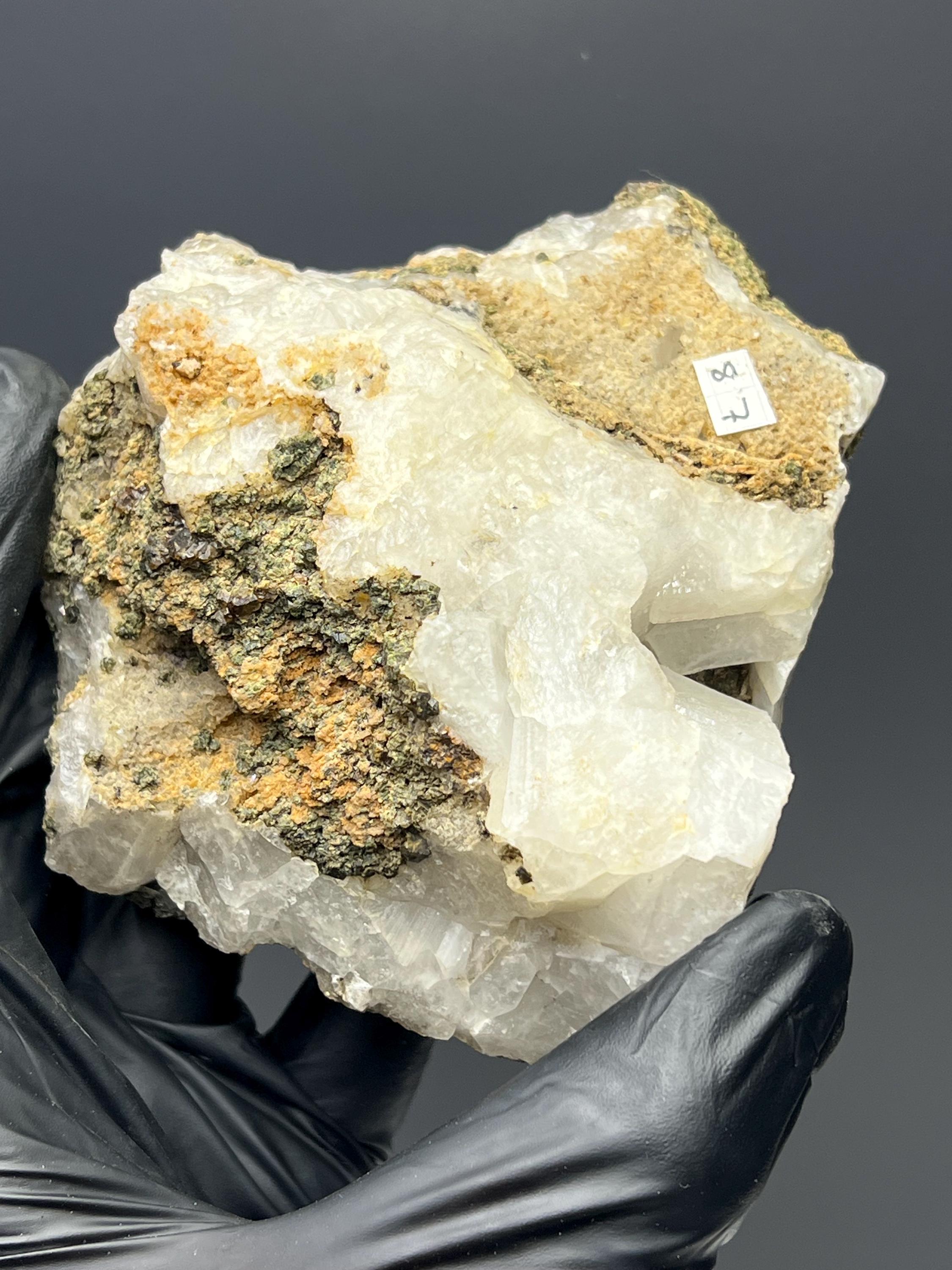 Melanite Garnet & Quartz - Crystal Gemstone AE 