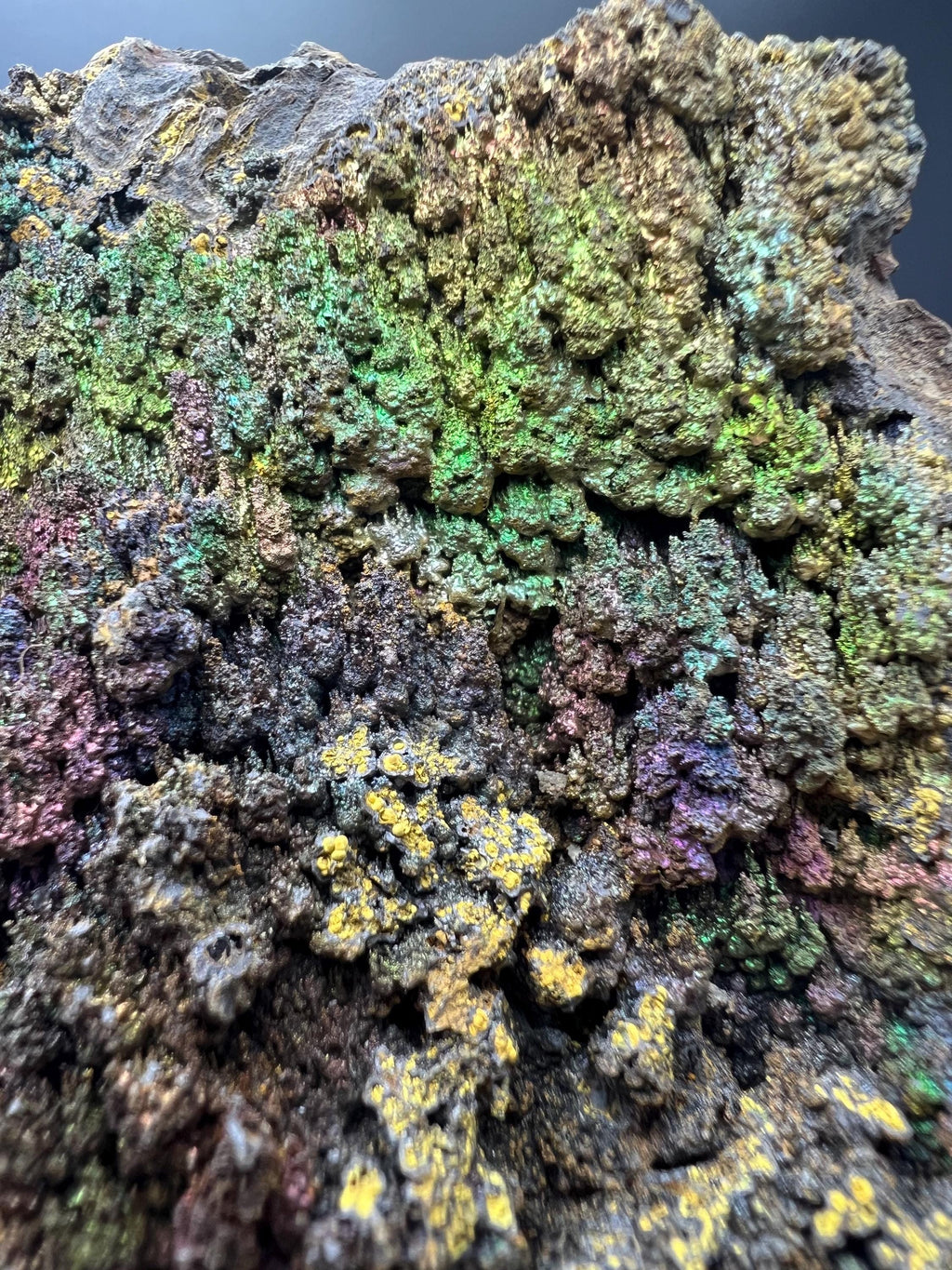 Very Unique! Colored Alloy Natural Stalactite Goethite Specimen - Crystal Gemstone AE 