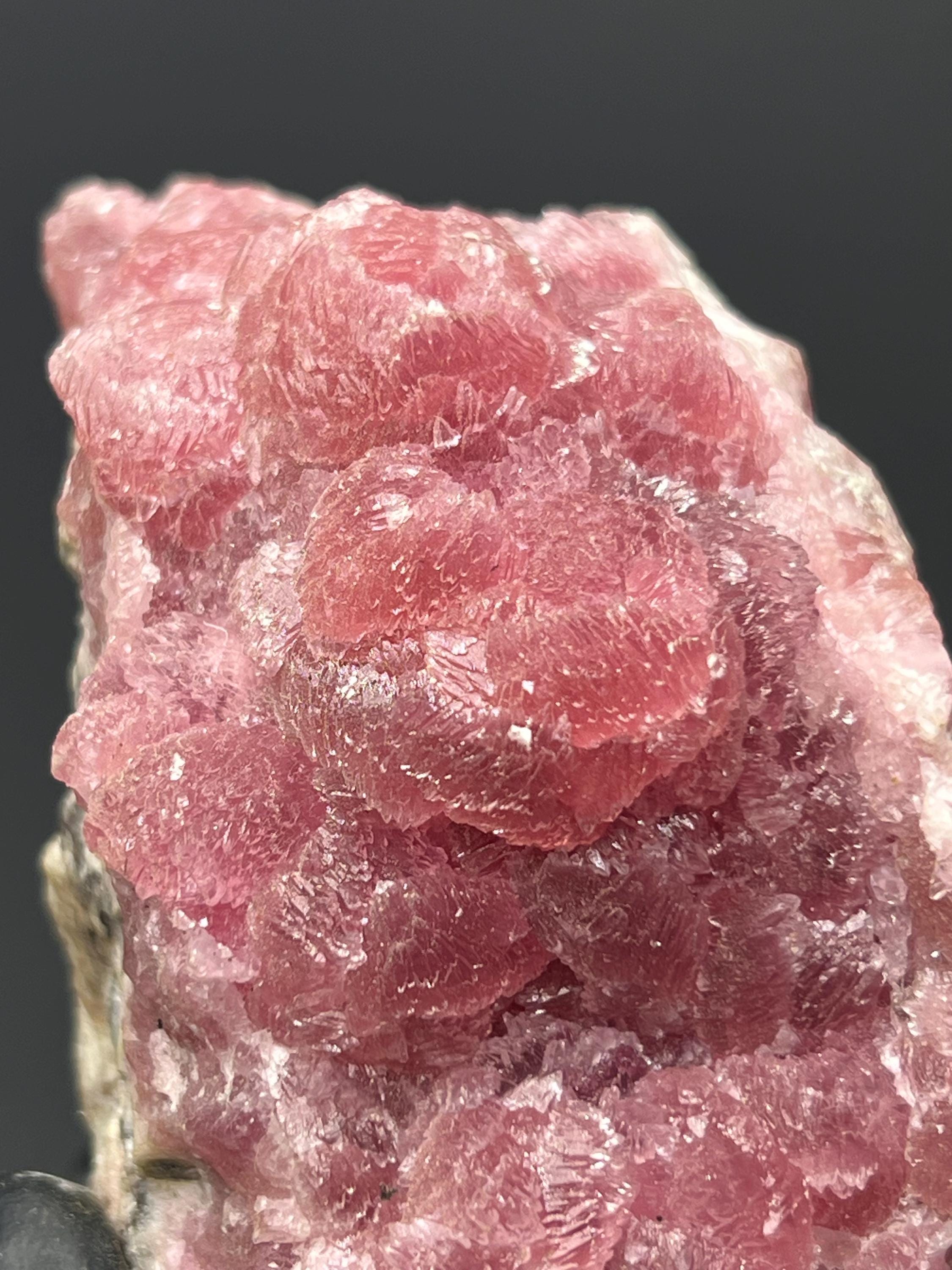 Moroccan Cobaltian Calcite Specimen - Pink Crystal Mineral Decor - Crystal Gemstone AE 