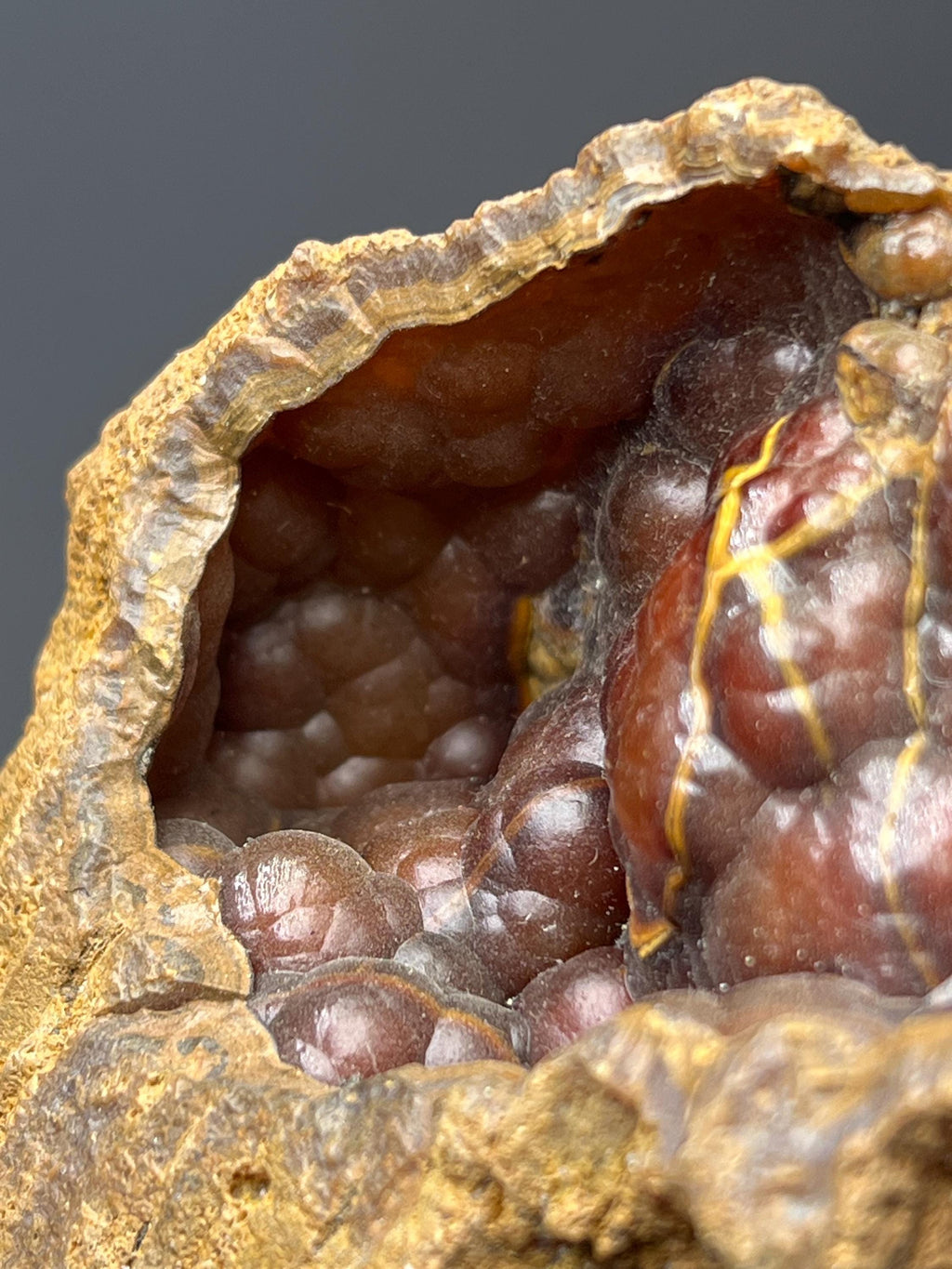 Red Fox Agate Specimen - Crystal Gemstone AE 