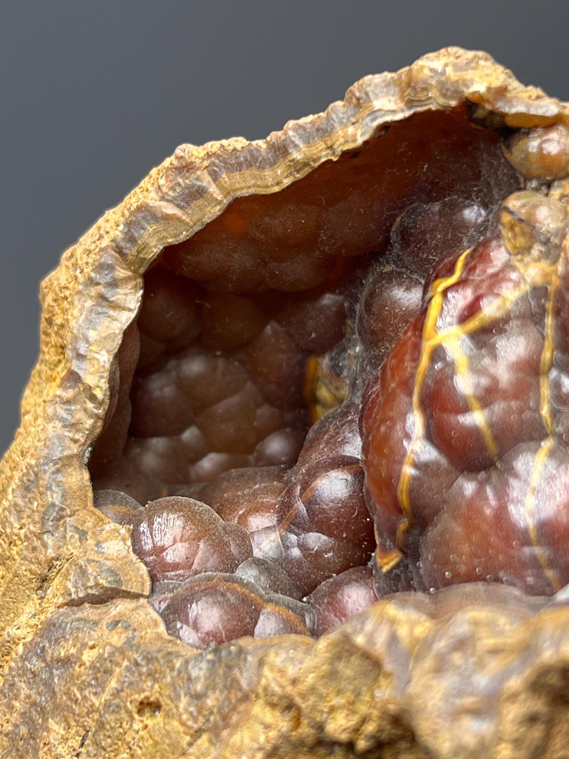 Red Fox Agate Specimen - Crystal Gemstone AE 