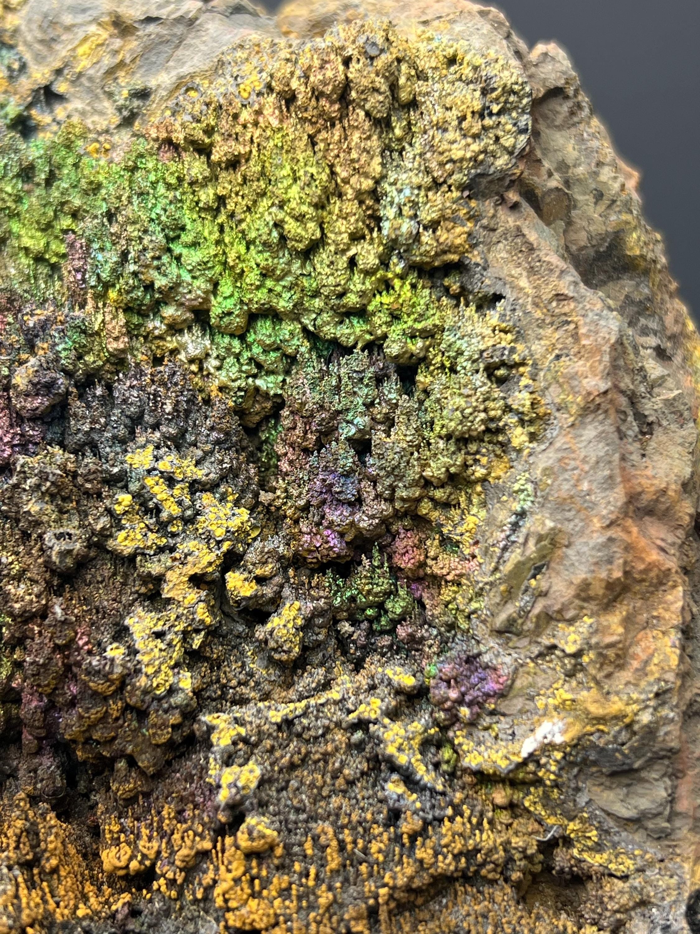 Very Unique! Colored Alloy Natural Stalactite Goethite Specimen - Crystal Gemstone AE 