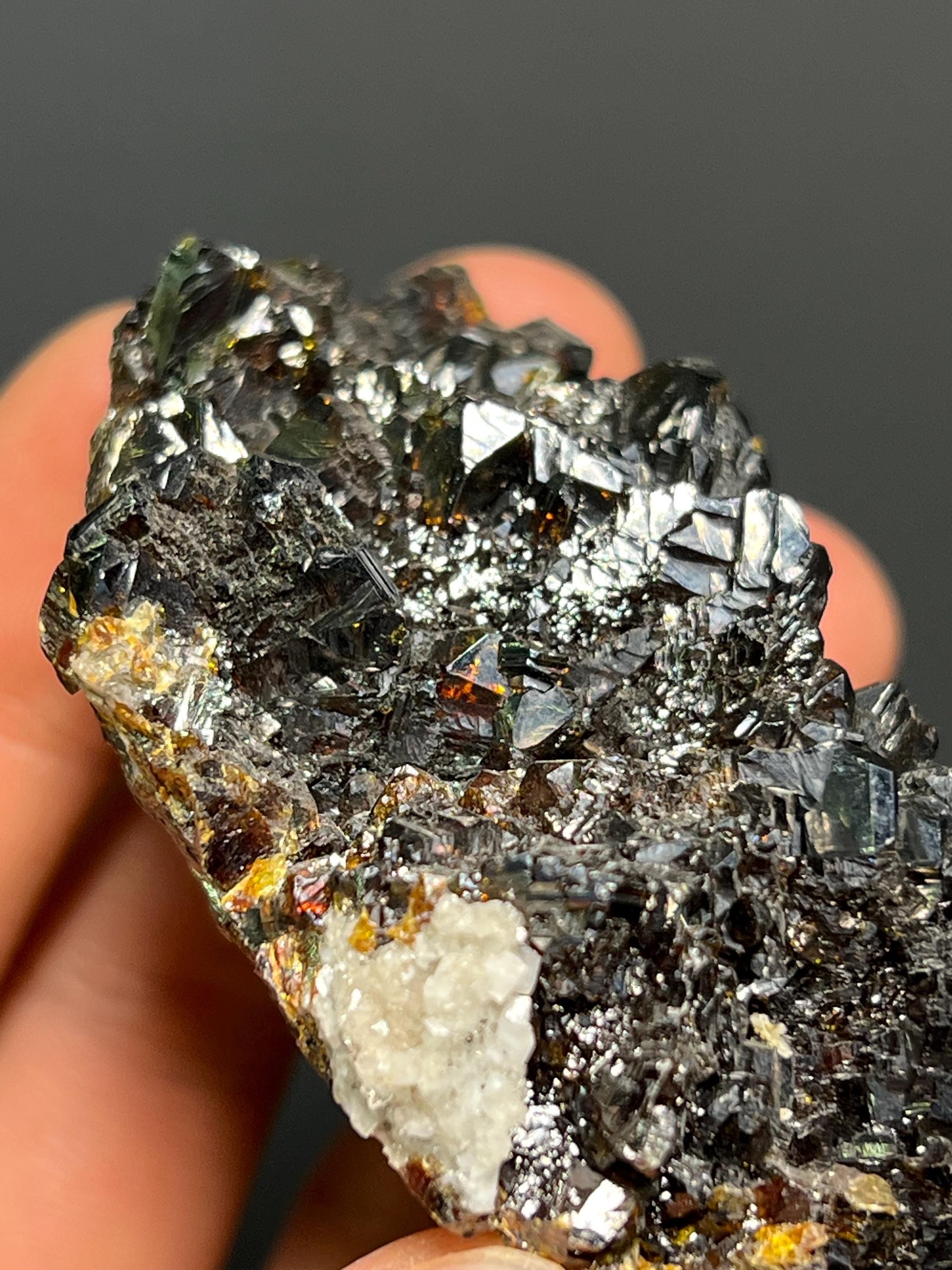 Special Piece! Dark Red Colors Alloy Sphalerite Specimen - China - Crystal Gemstone AE 