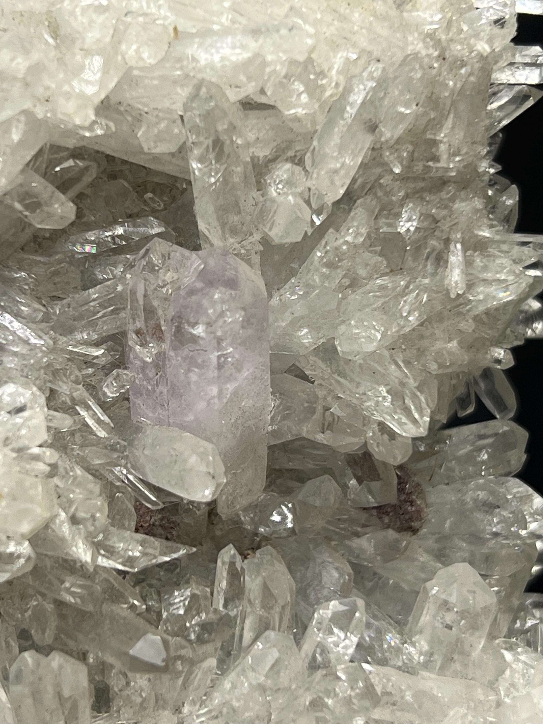Lilac Himalayan Clear Crystal Quartz Specimen - Crystal Gemstone AE 