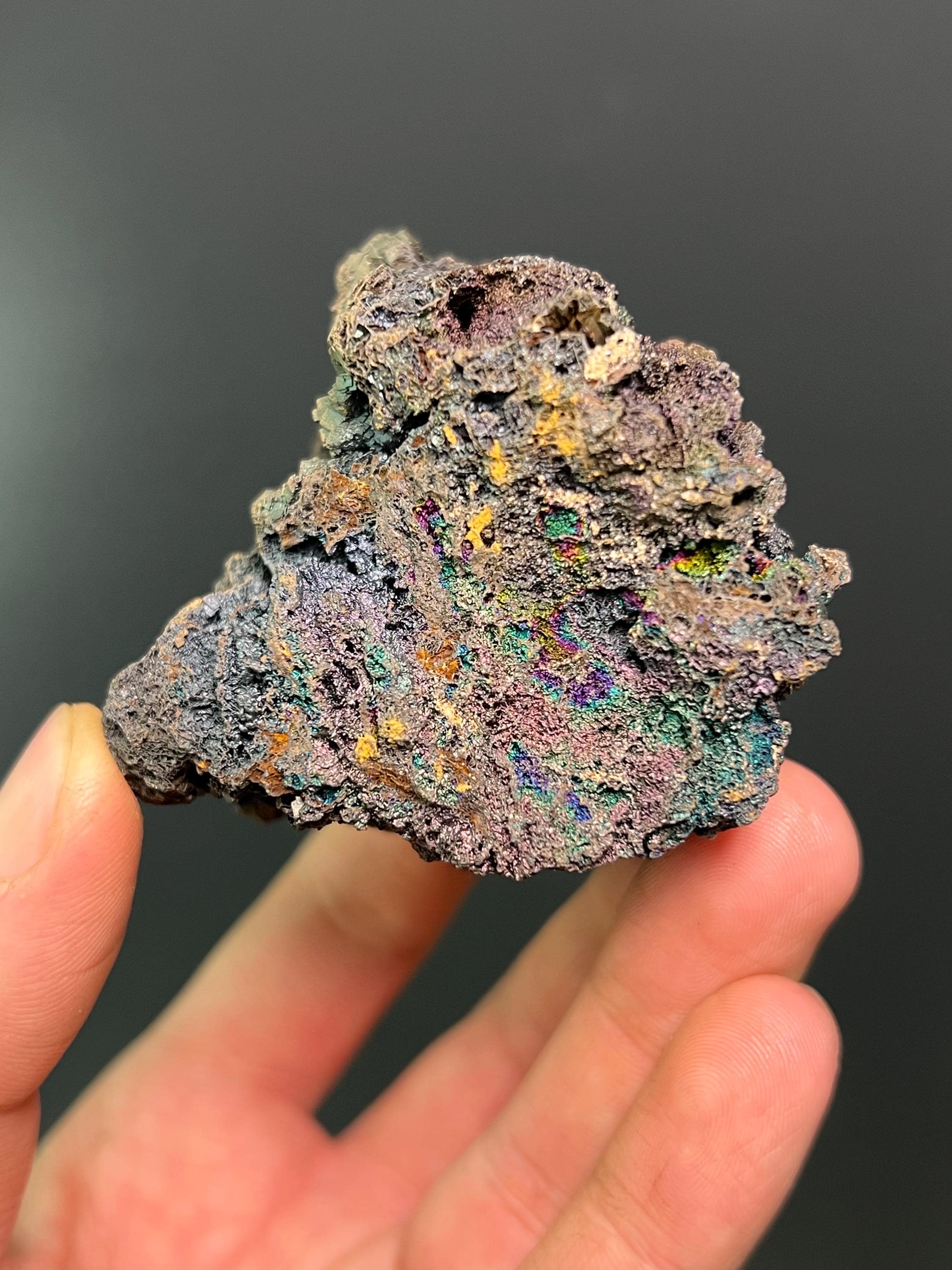 Colourful Turgite With Iton Siderite - Crystal Gemstone AE 