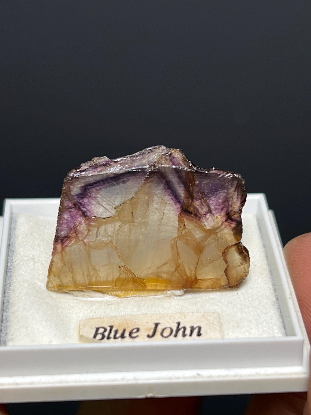 Blue John Fluorite - UK - Crystal Gemstone AE 