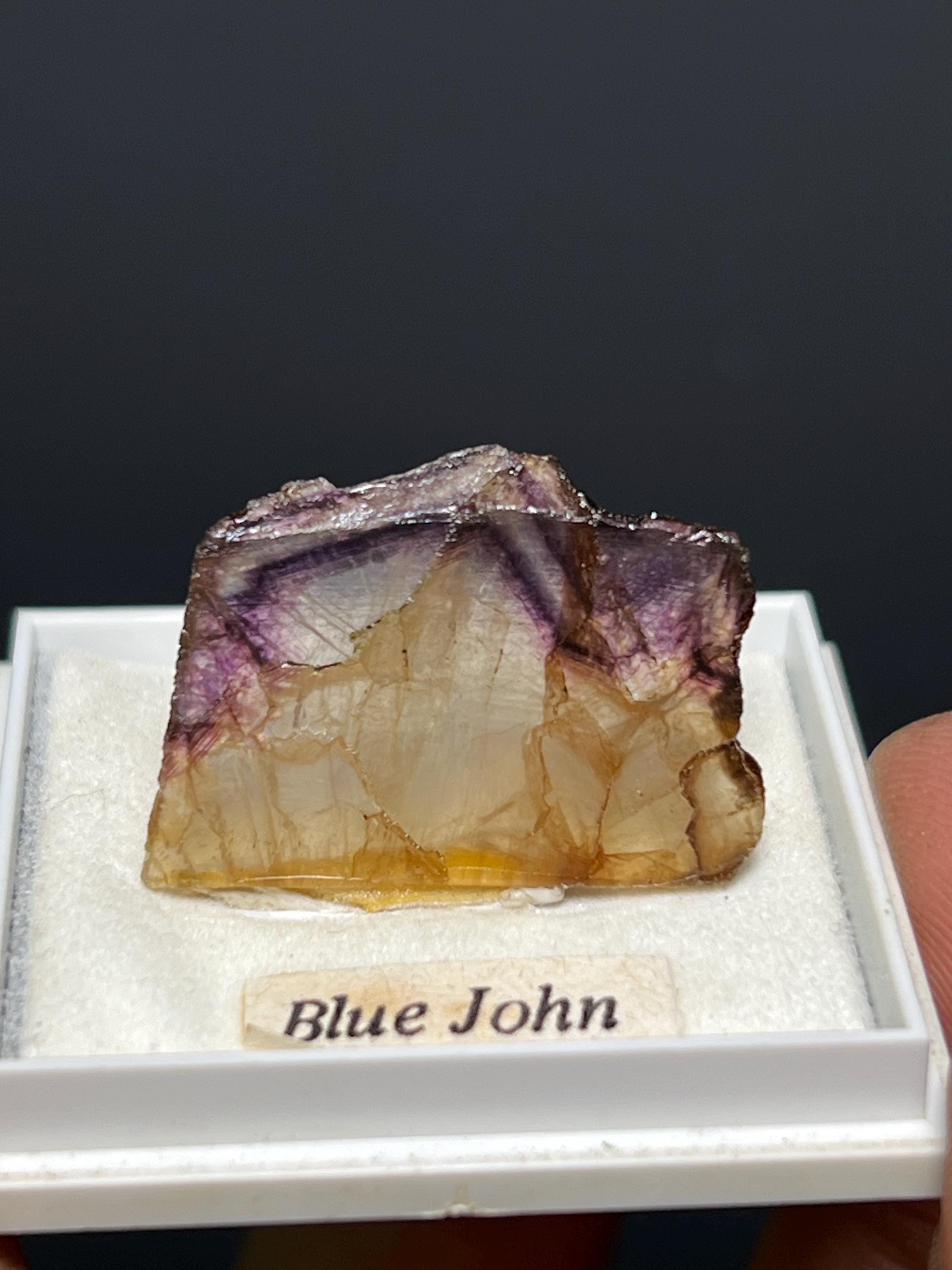 Blue John Fluorite - UK - Crystal Gemstone AE 