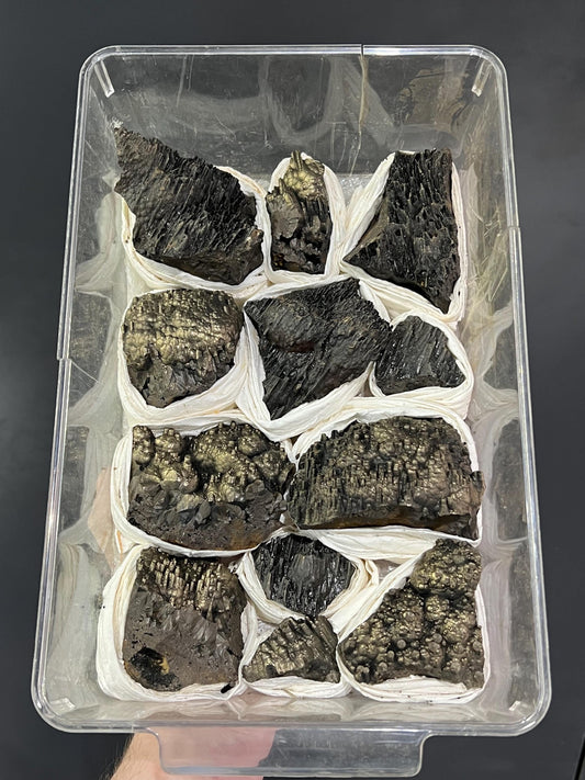 12 Pieces Golden Color Goethite Lot - Crystal Gemstone AE 