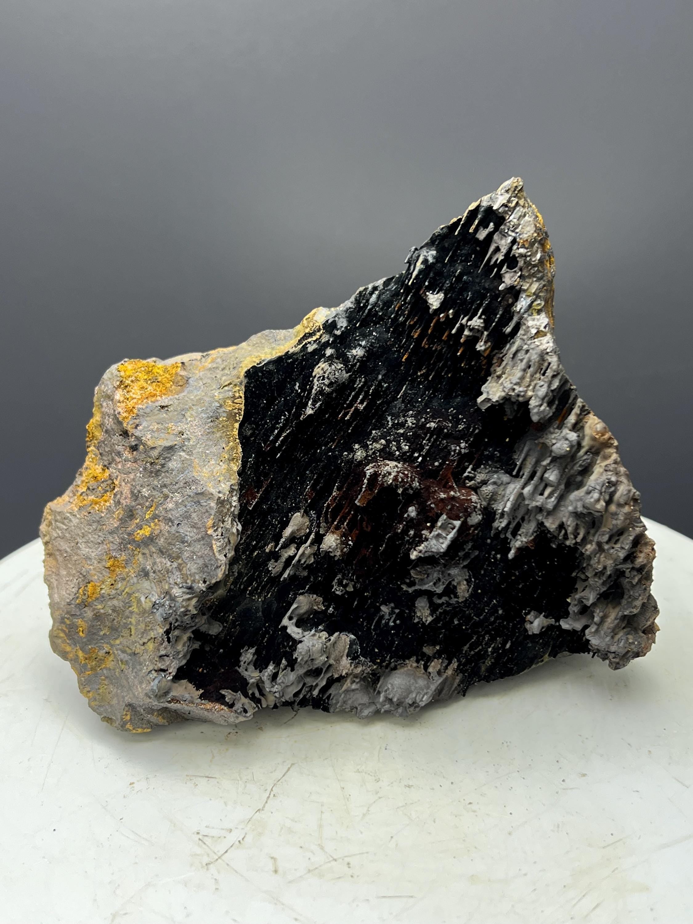 Very Special, Showy Specularite And Limonite With Stalactite Goethite Specimen - Crystal Gemstone AE 
