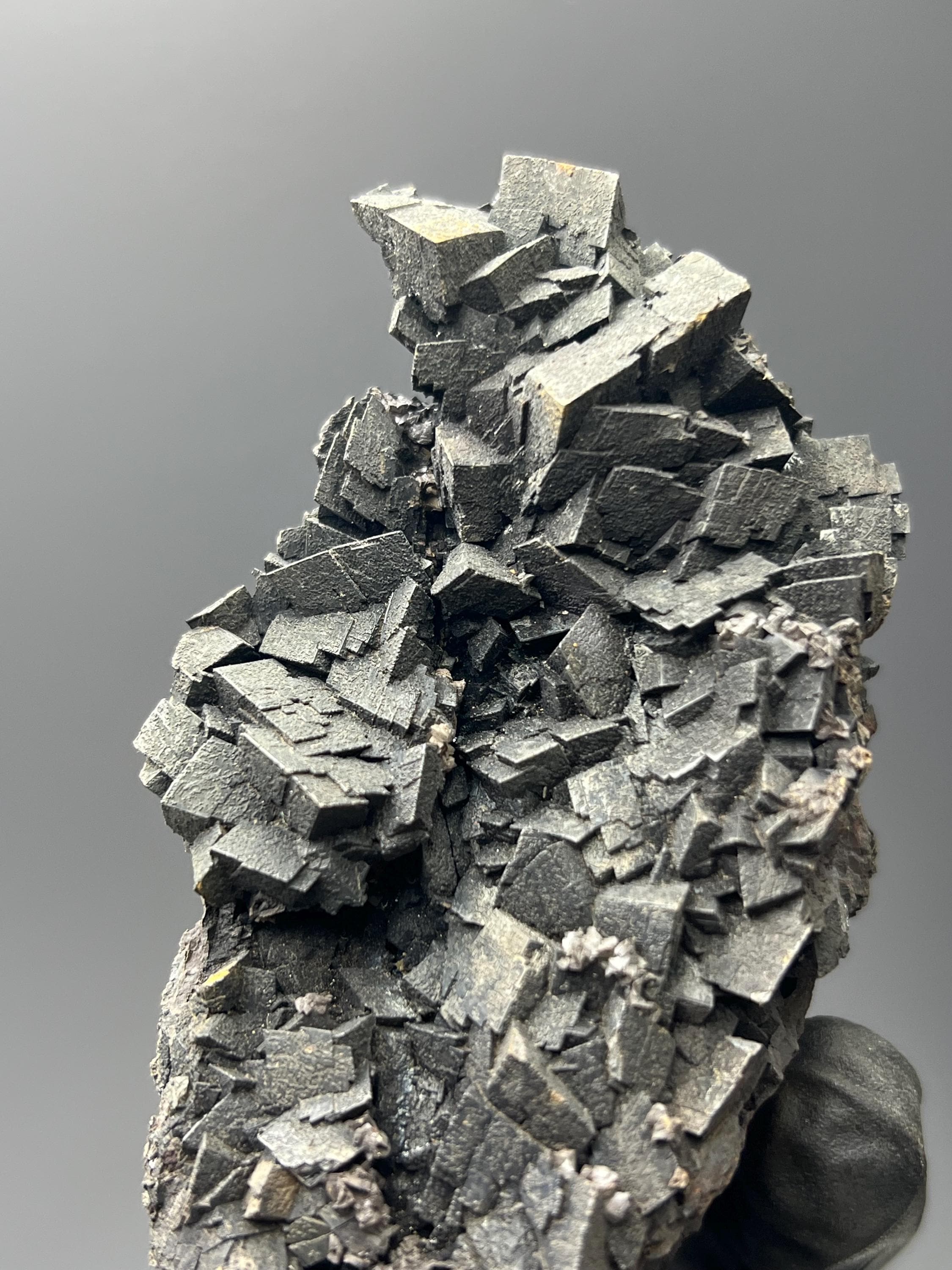 Museum Grade Very Showy Black Iron Siderite Specimen - Crystal Gemstone AE 