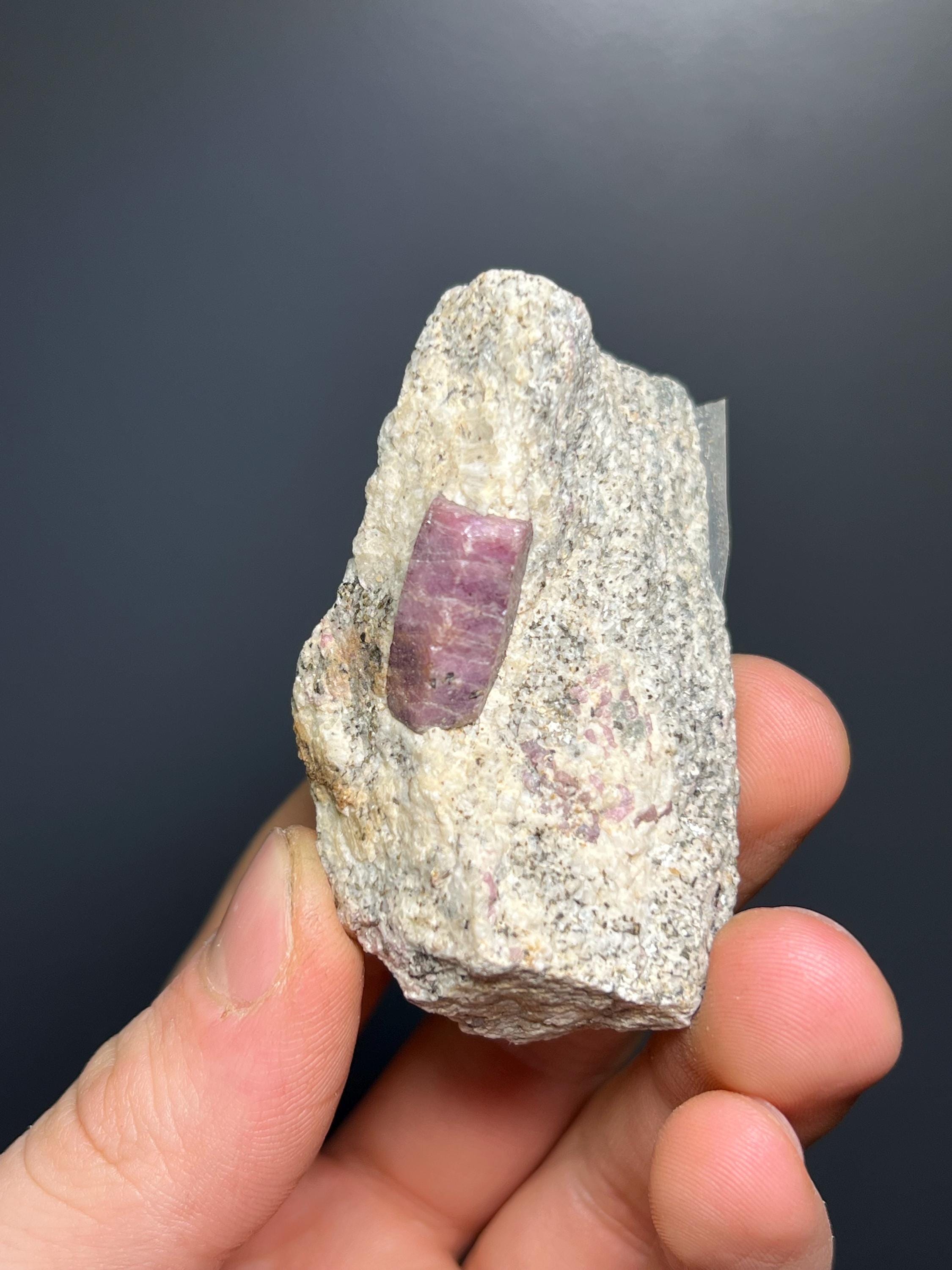 Ruby In Zoisite - Tanzania - Crystal Gemstone AE 