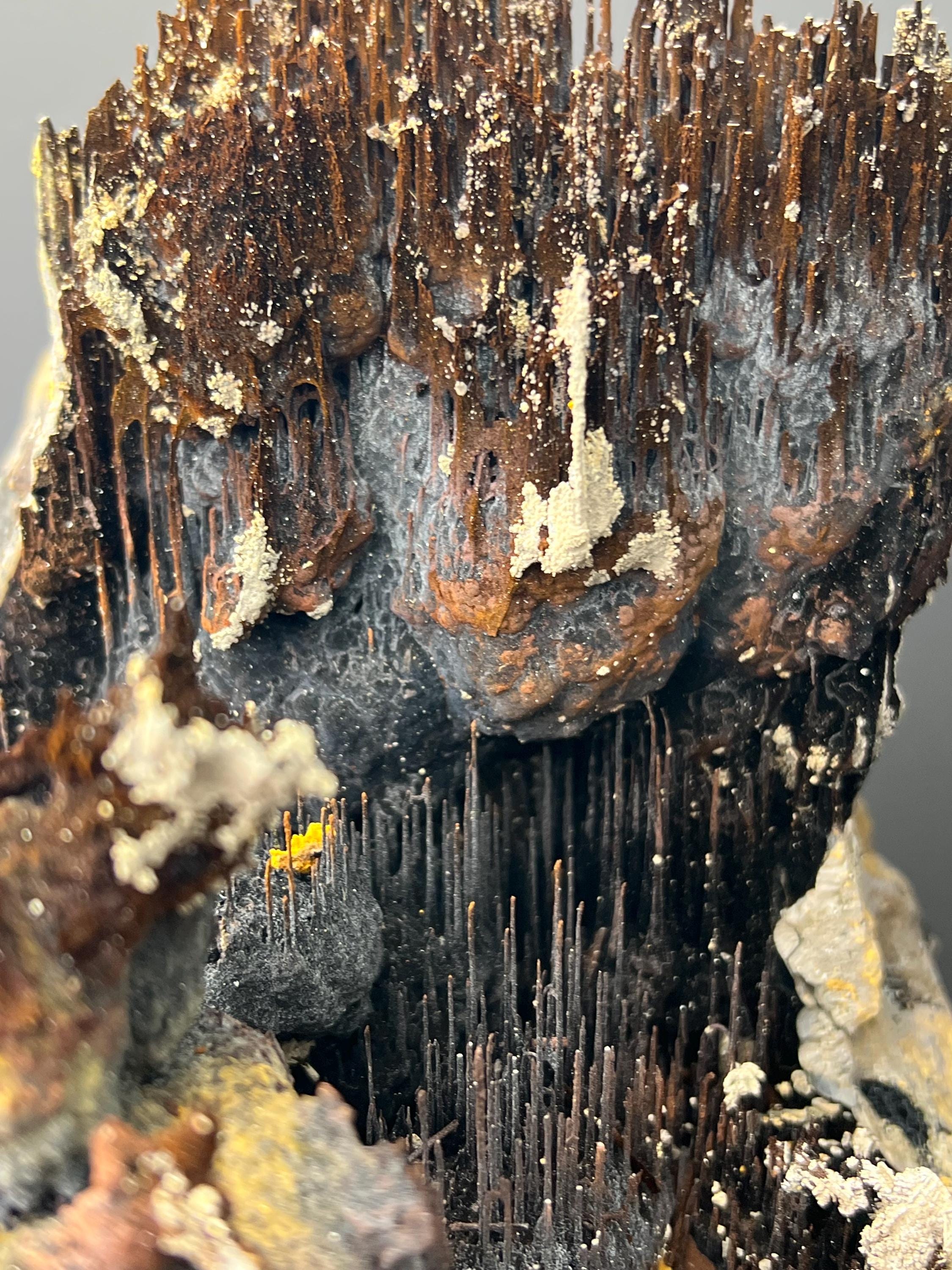 Museum Quality! Extra Big, Limonite And Specularite With Stalactite Goethite, For Special Collection - Crystal Gemstone AE 