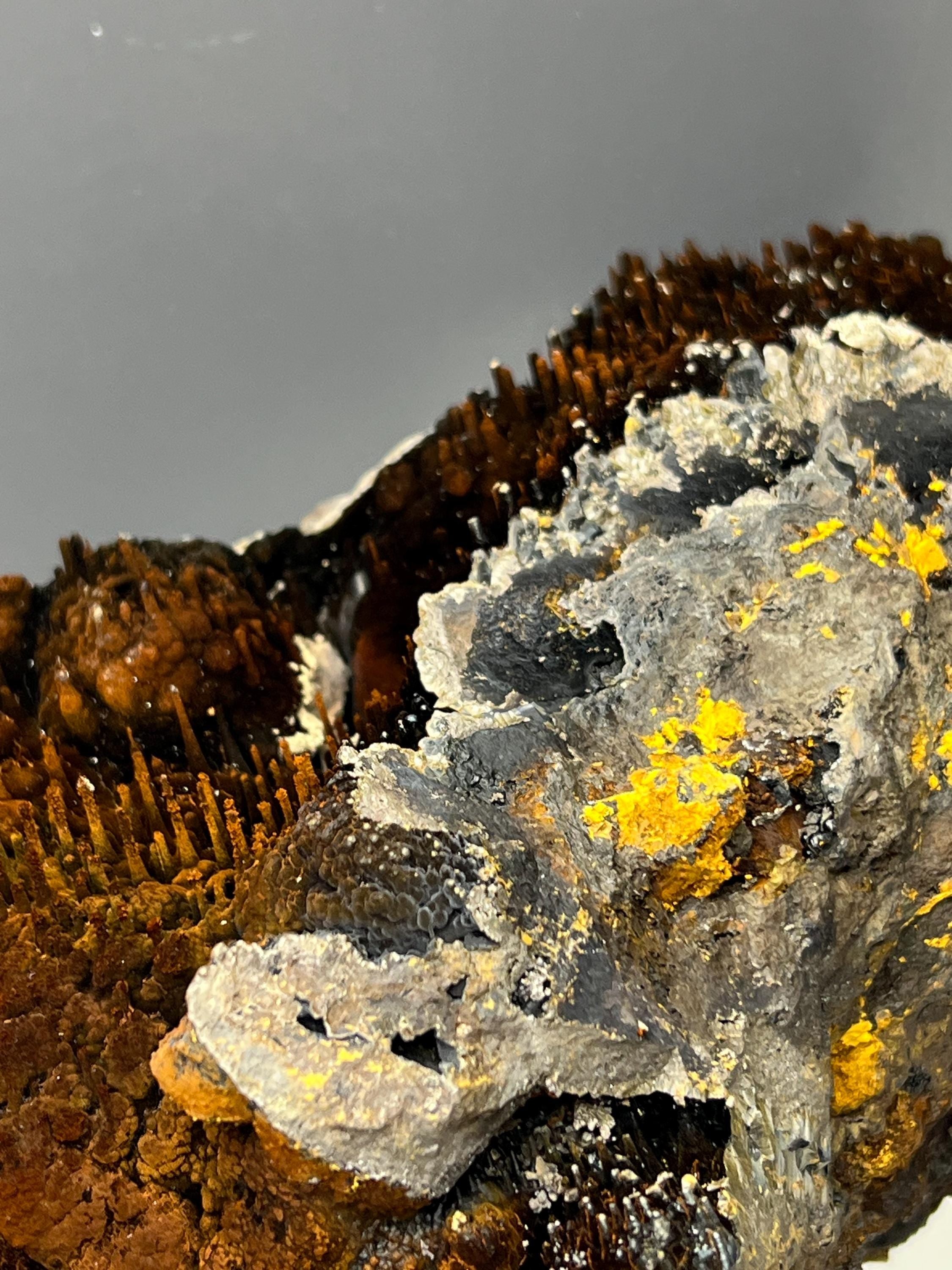 Museum Quality Extra Large Limonite With Stalactite Goethite, For Special Collector Item - Crystal Gemstone AE 