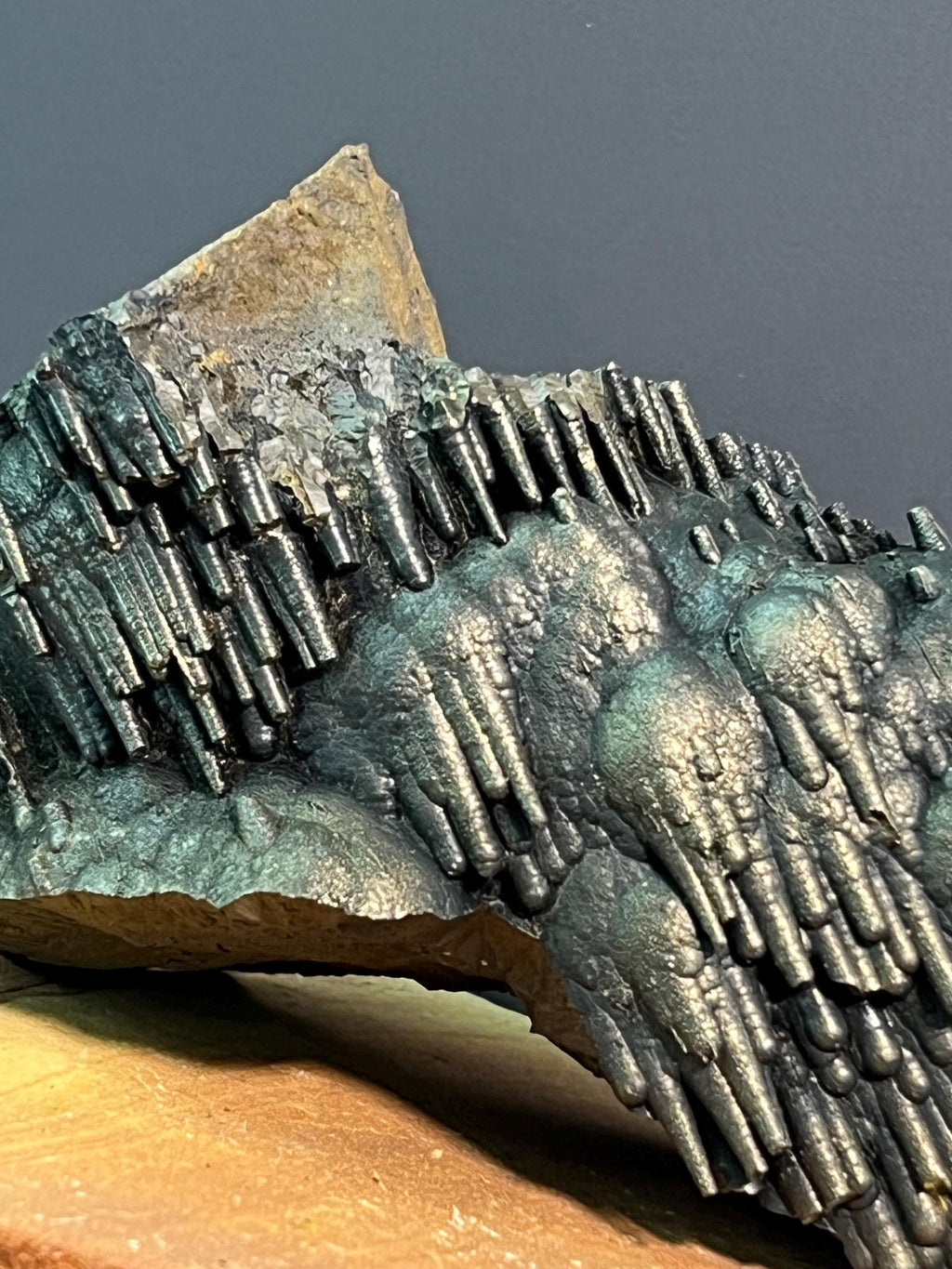 "Museum Grade" Golden Color Stalactite Goethite - Crystal Gemstone AE 