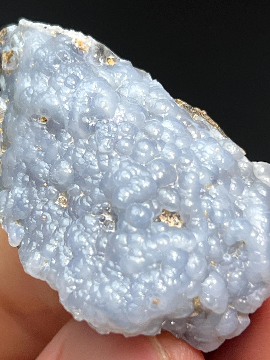 Blue Chalcedony Specimen - Crystal Gemstone AE 