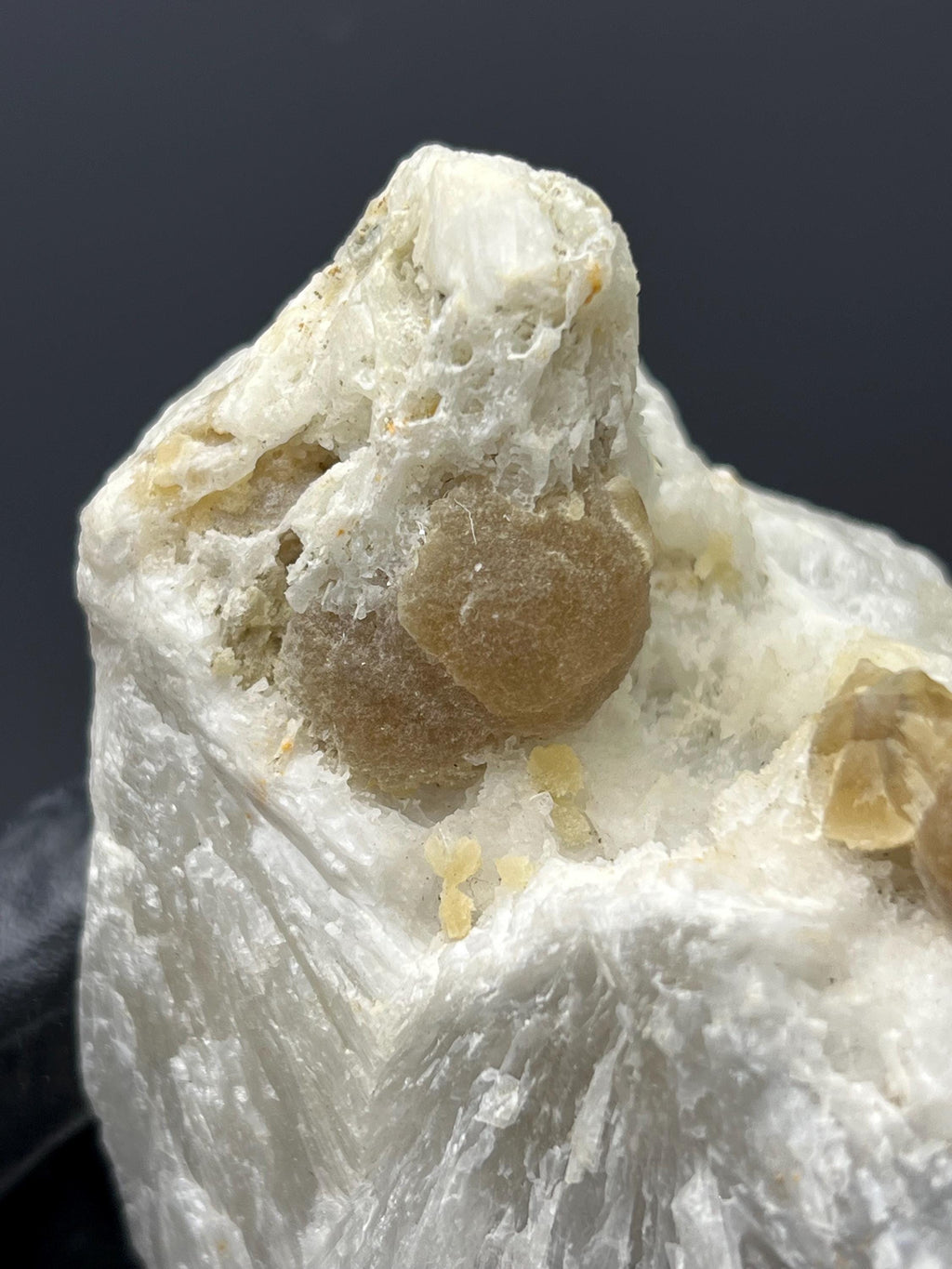 Barite On Colemanite Specimen - Crystal Gemstone AE 