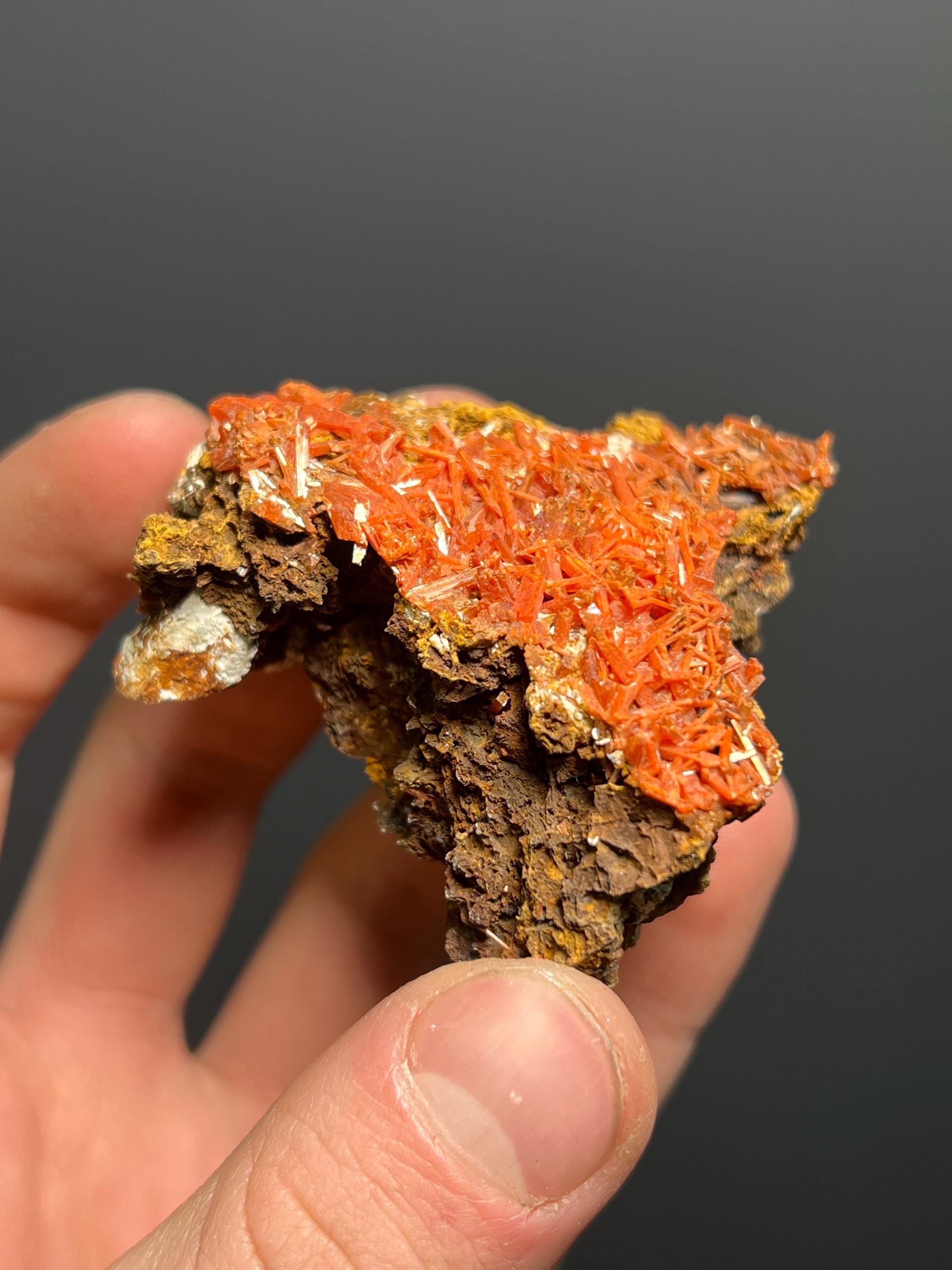 Crocoite Specimen, 64gram - Crystal Gemstone AE 