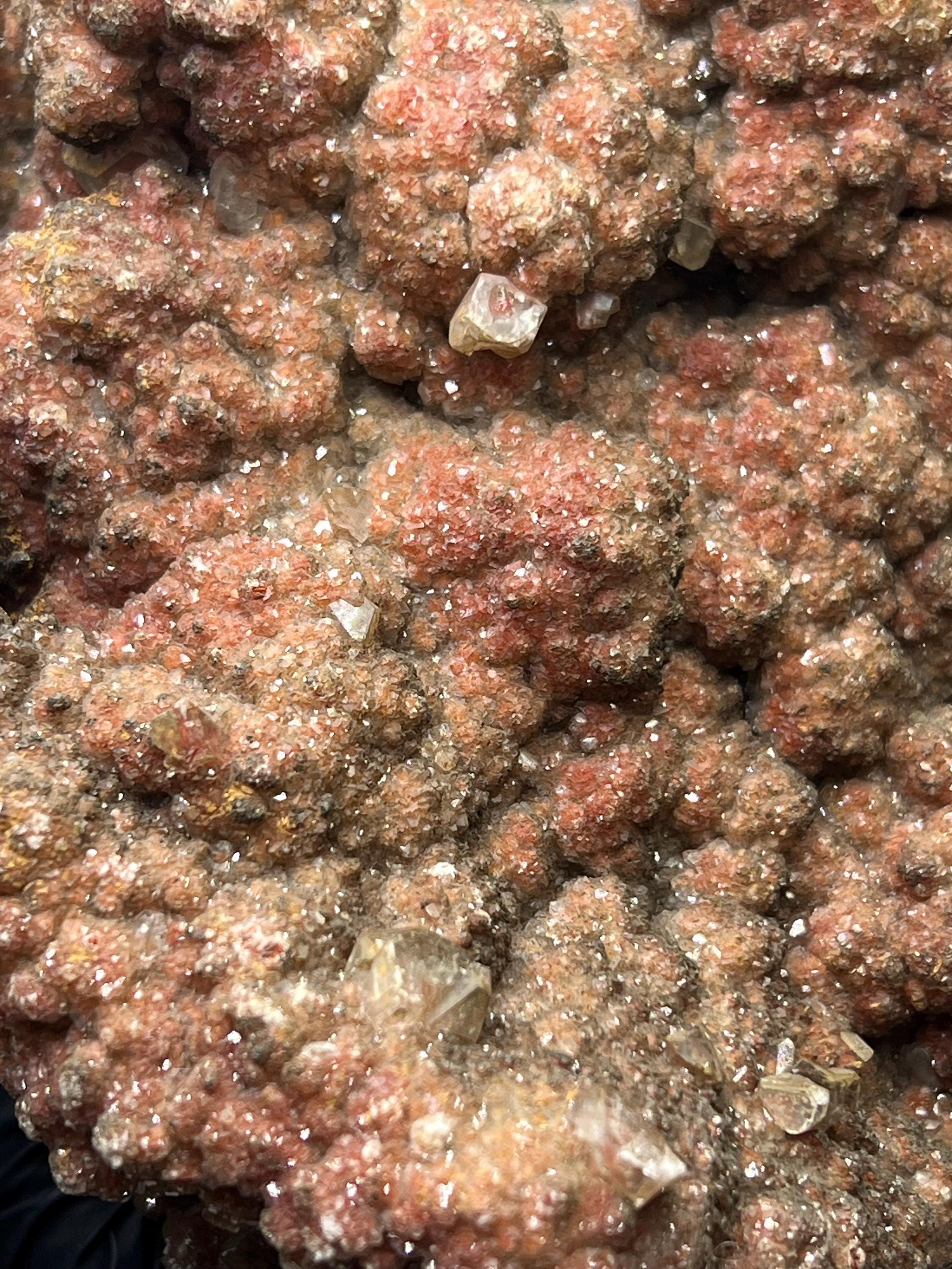 Druzy Red Crystal Calcite - Crystal Gemstone AE 