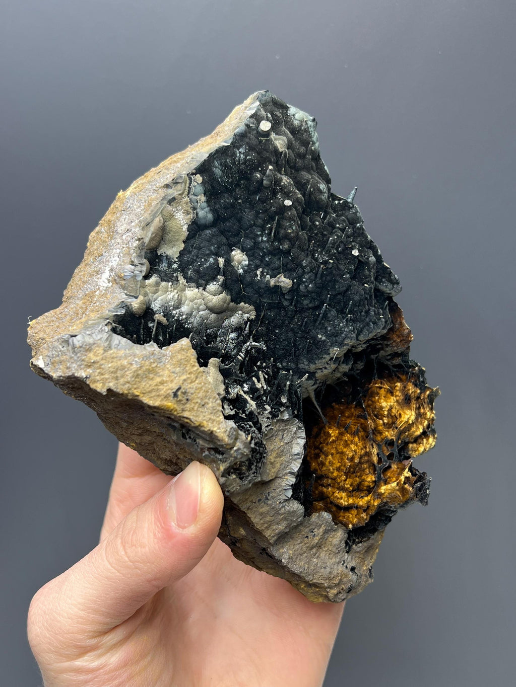 Museum Grade Limonite With Spider Web Formation Stalactite Goethite - Crystal Gemstone AE 
