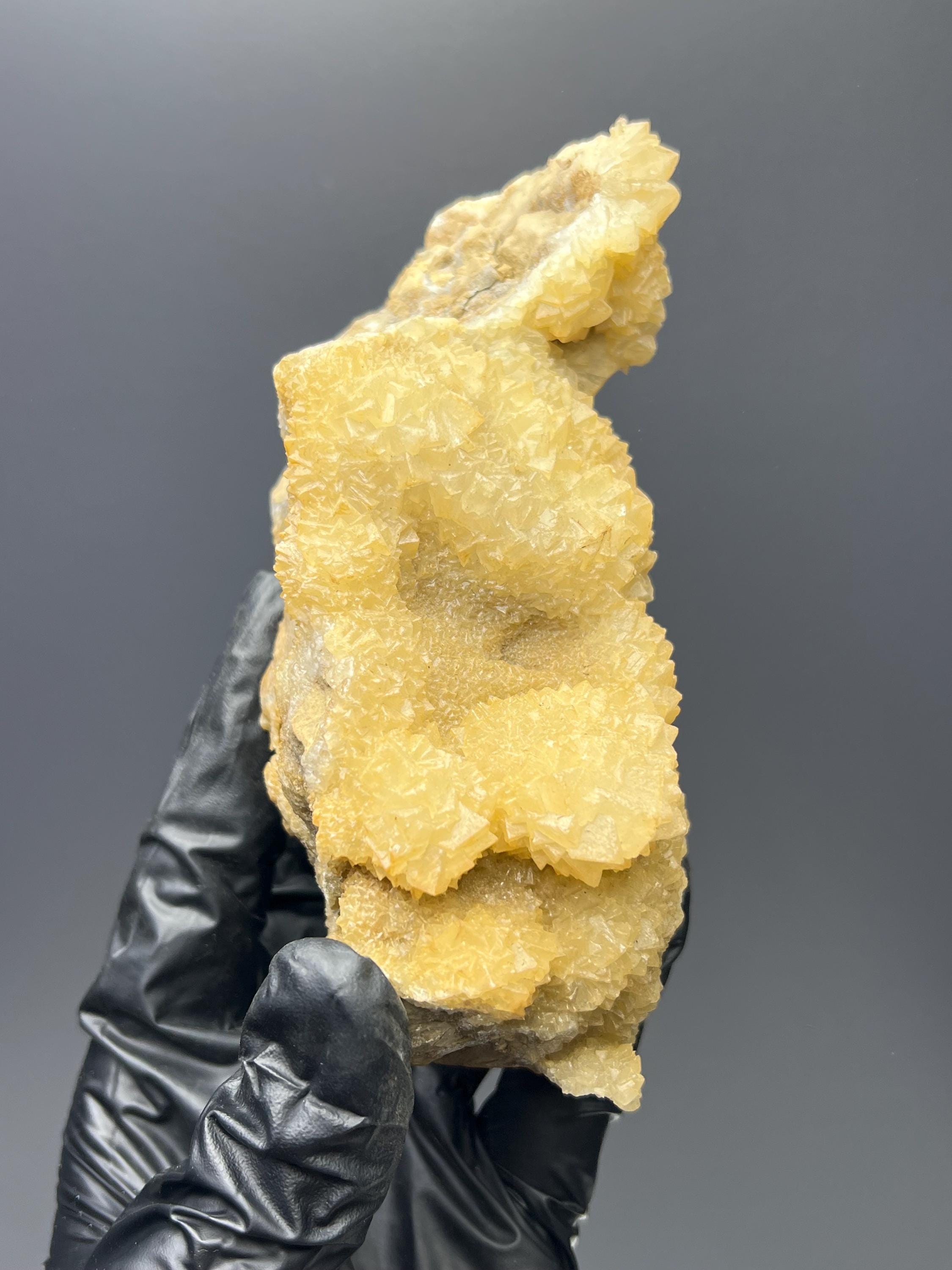 Orange Crystal Calcite Specimen - Kayseri, Turkey - Crystal Gemstone AE 