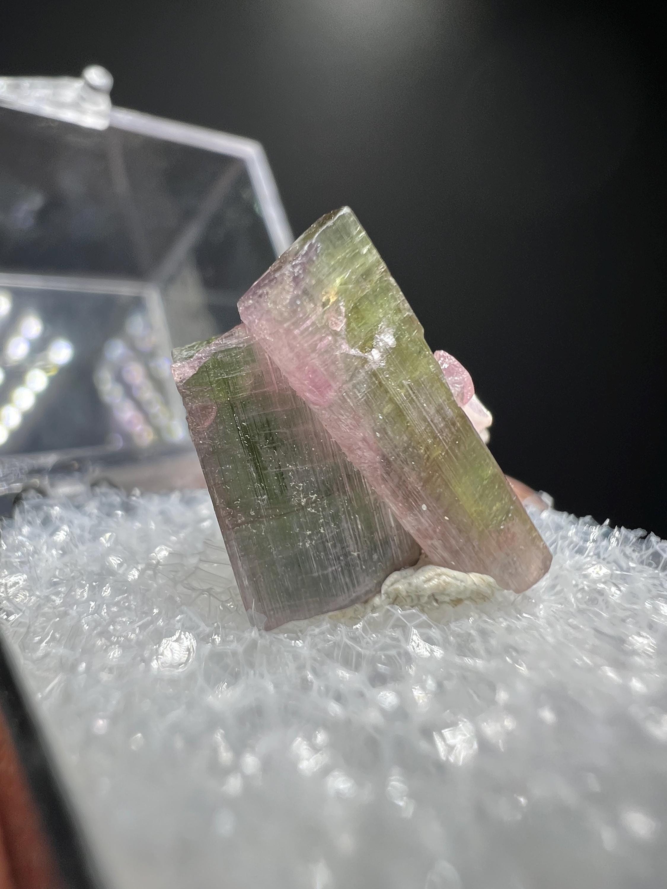 Elbaite Tourmaline Specimen - Crystal Gemstone AE 