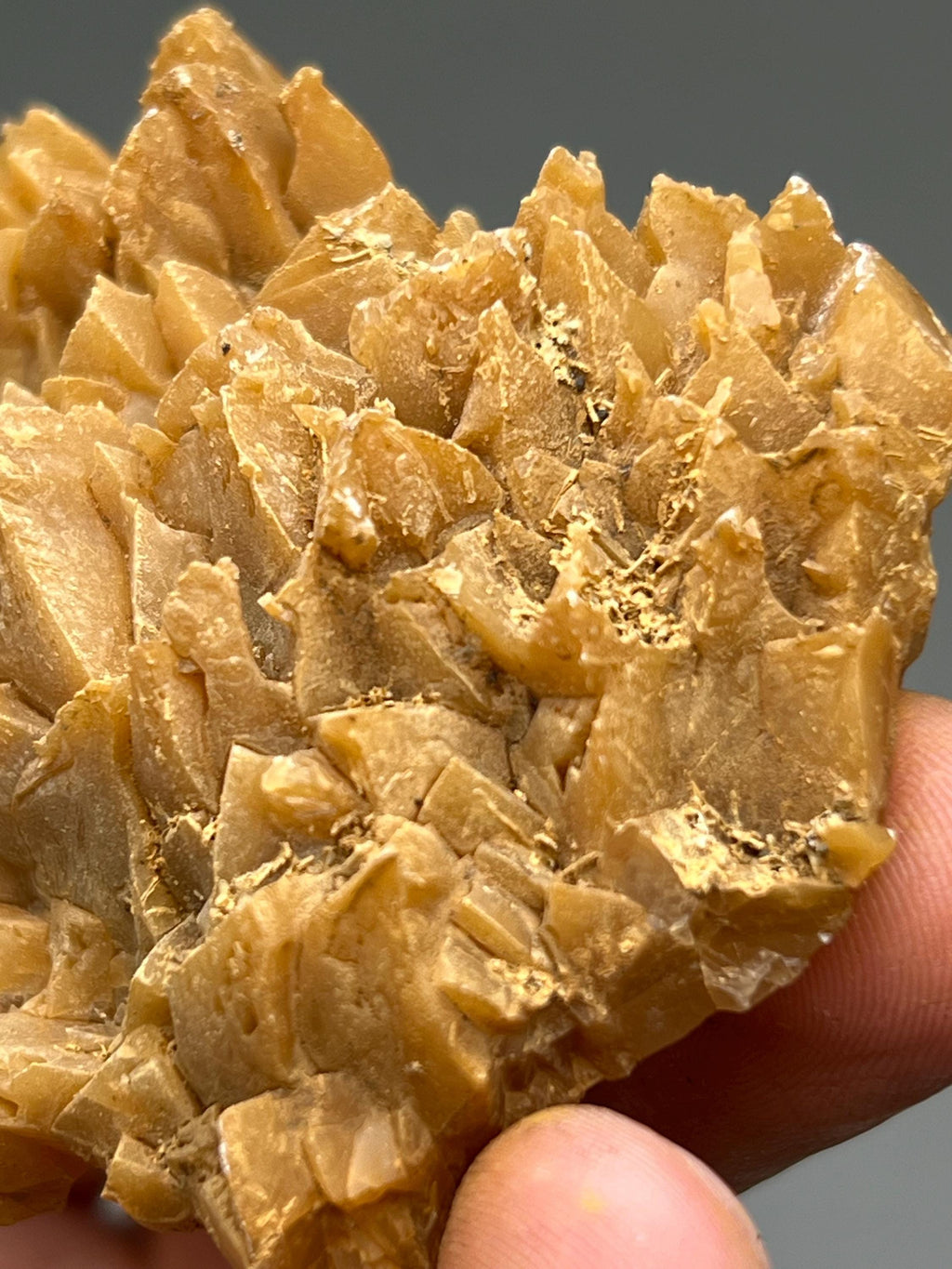Orange Crystal Calcite Mineral, From Turkey - Crystal Gemstone AE 