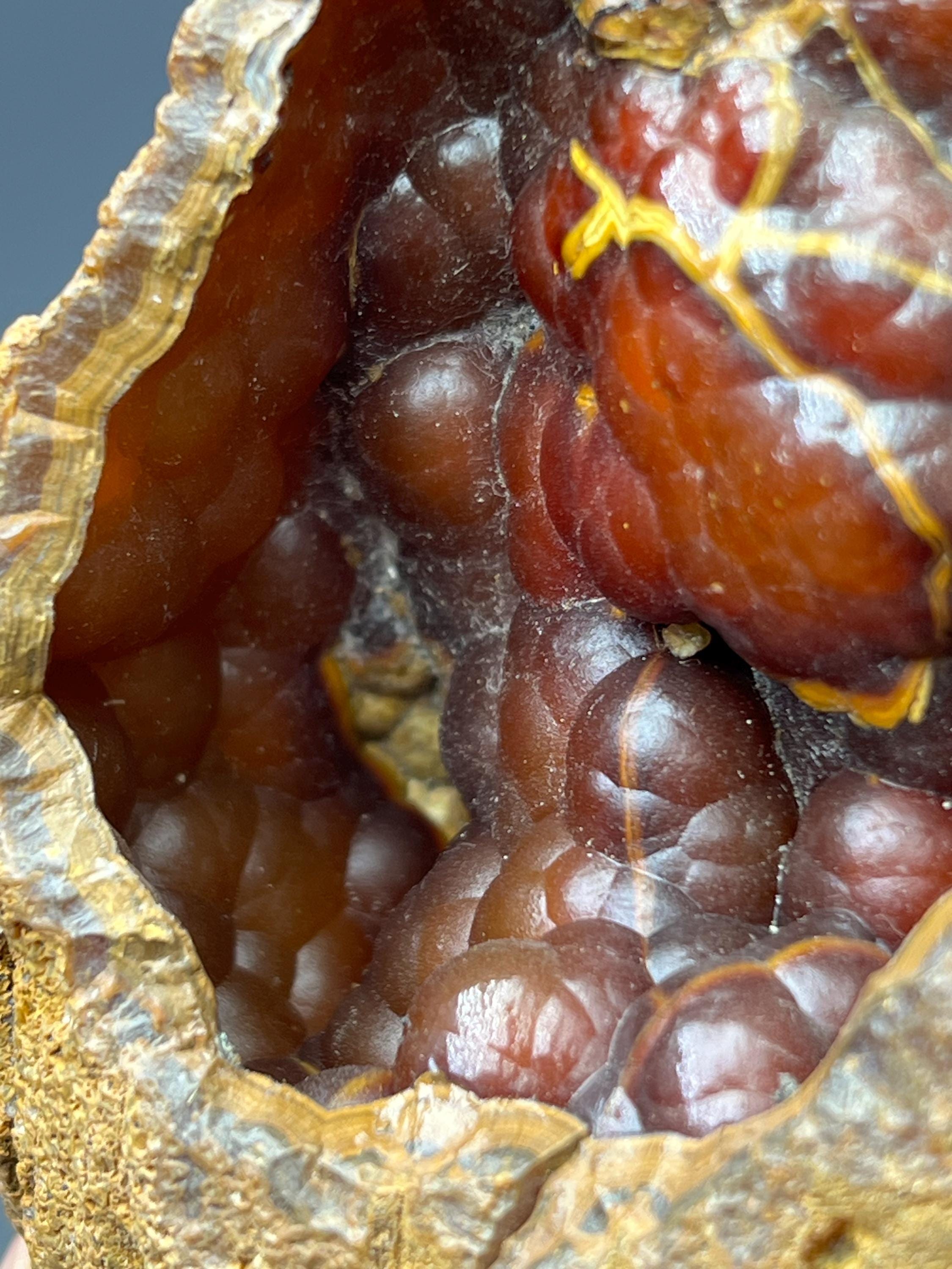 Red Fox Agate Specimen - Crystal Gemstone AE 