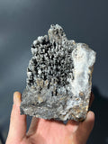 Museum Quality, Unique Crystal Calcite On Stalactite Goethite - Crystal Gemstone AE 
