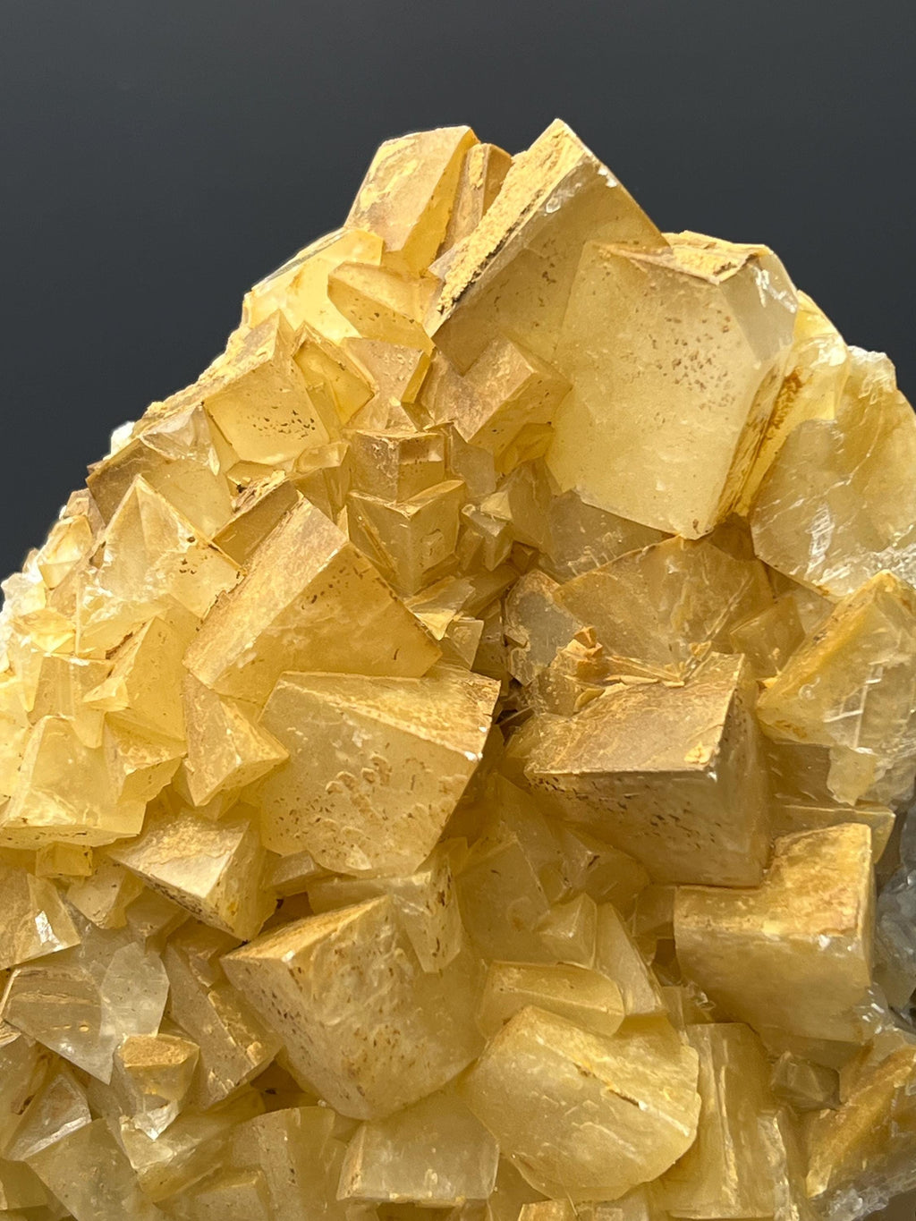 Orange Crystal Calcite Specimen - Crystal Gemstone AE 