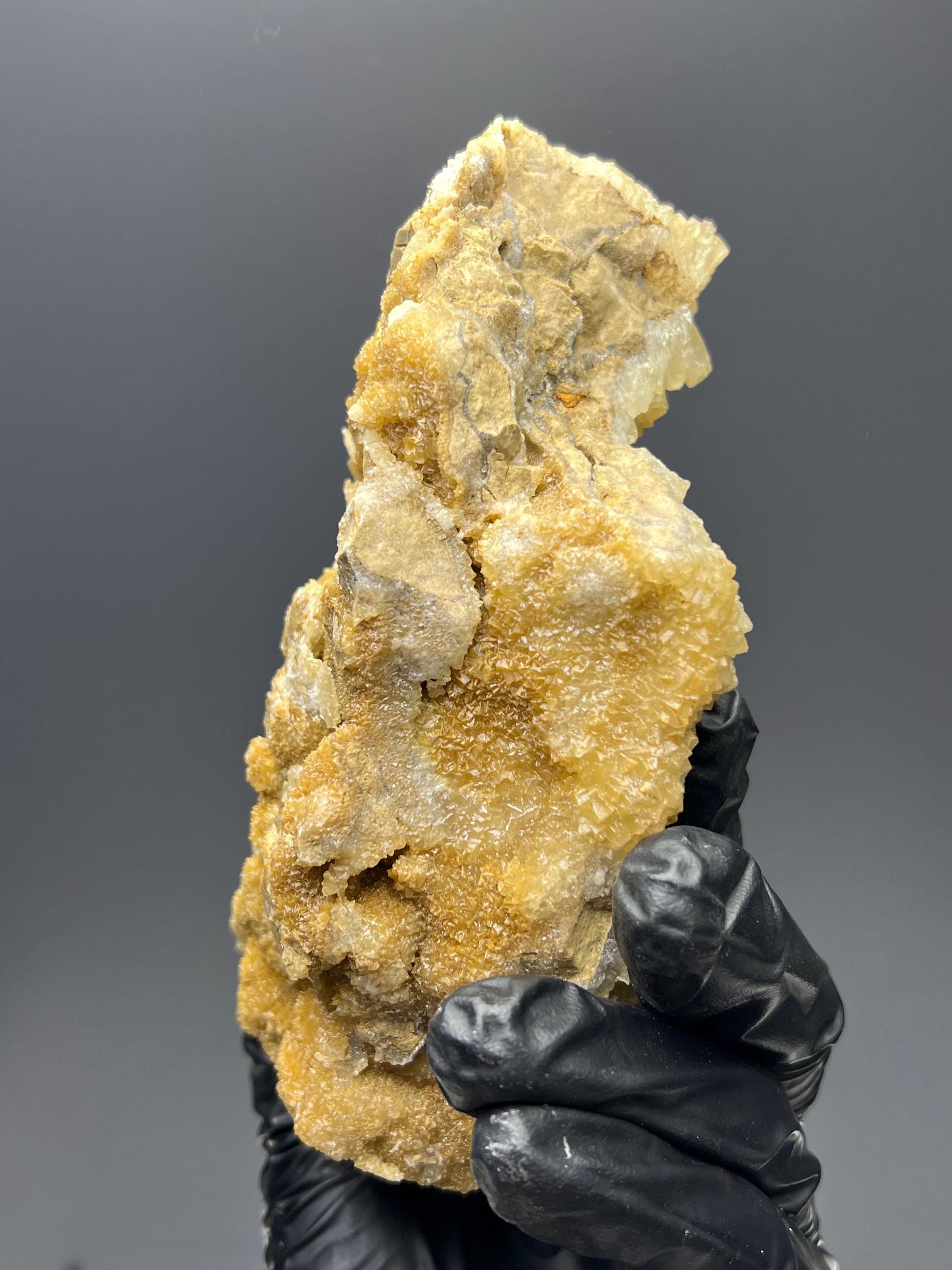 Orange Crystal Calcite Specimen - Kayseri, Turkey - Crystal Gemstone AE 