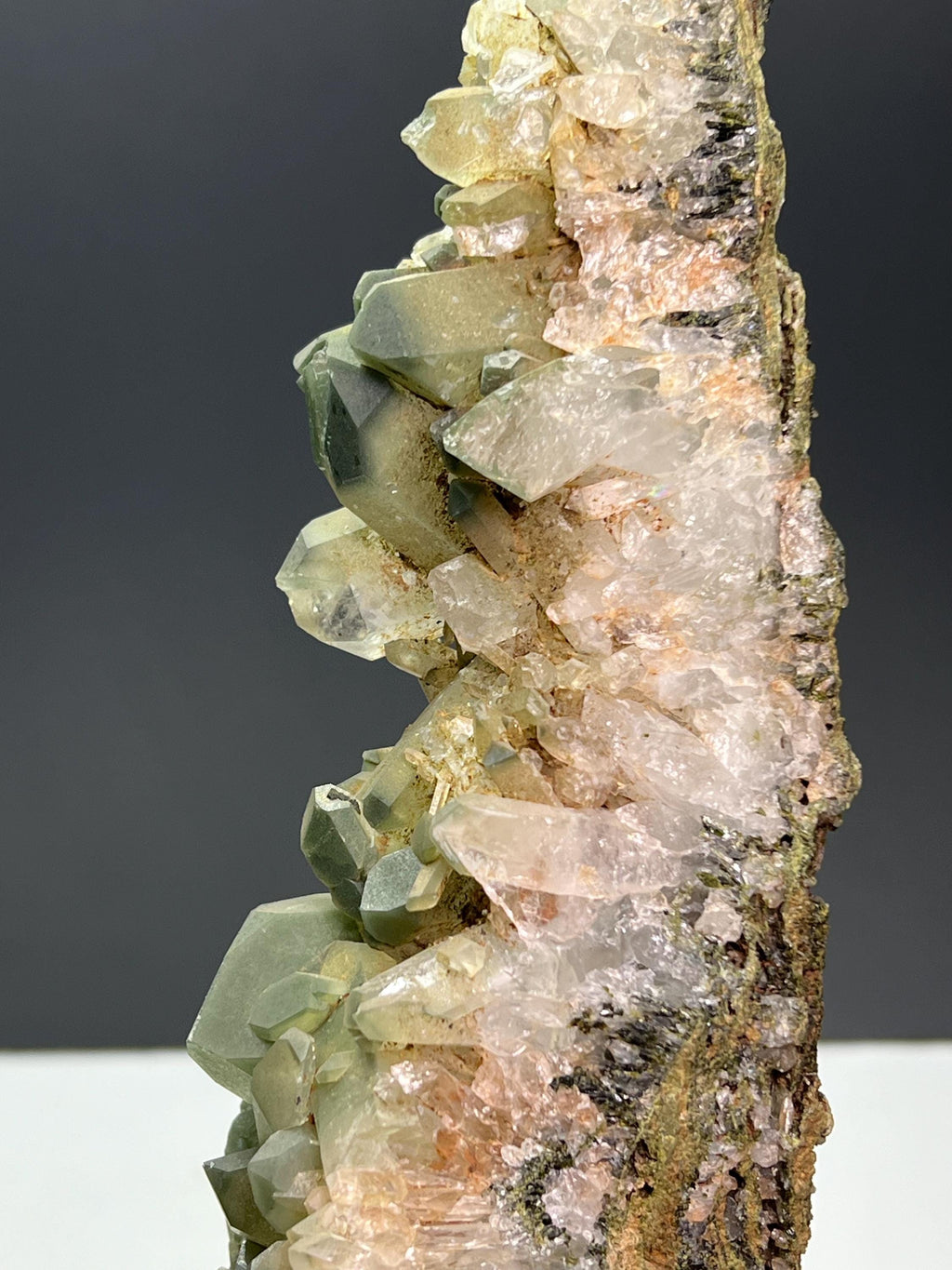 Chlorite Quartz Specimen - Crystal Gemstone AE 