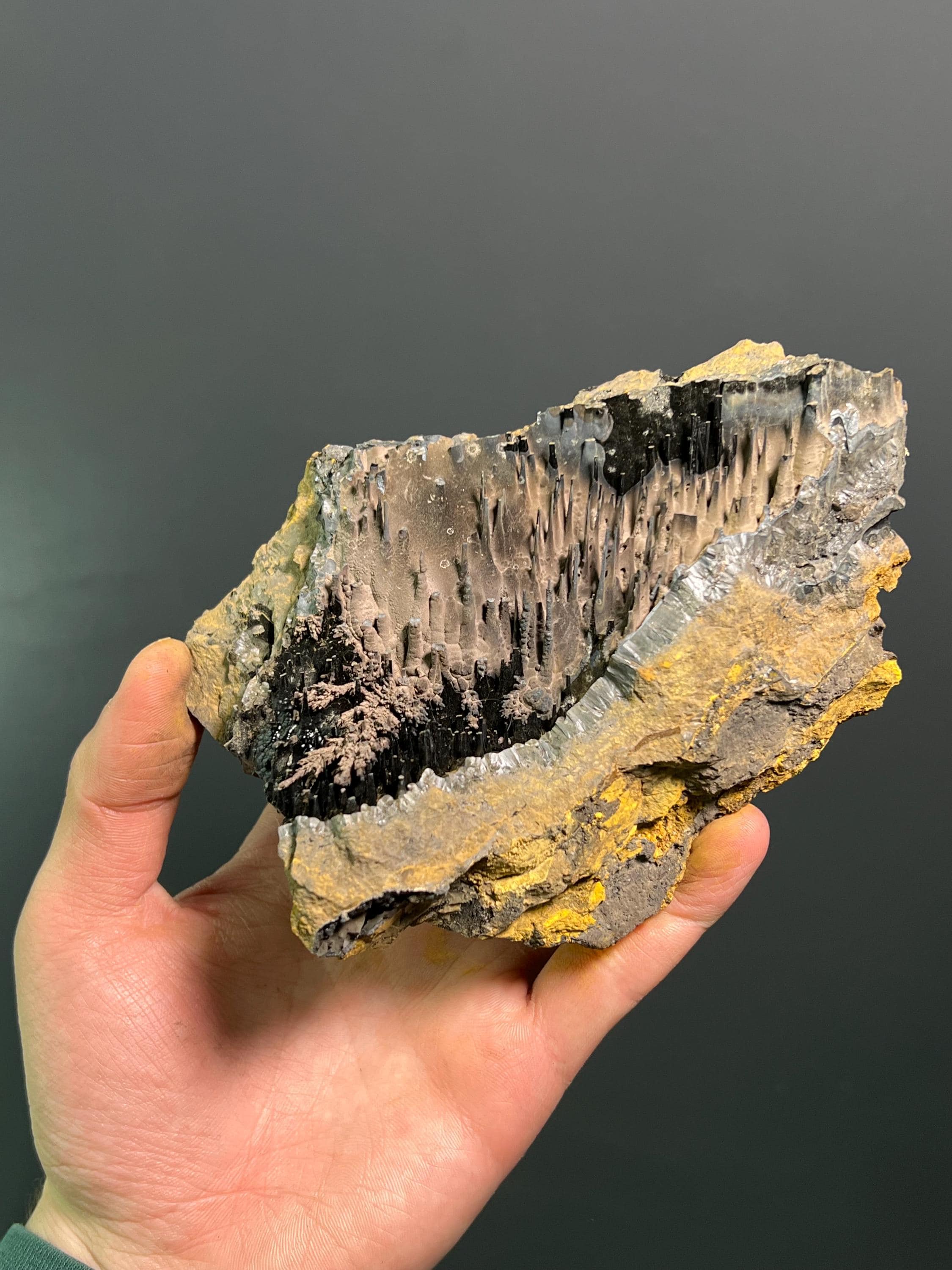 Museum Grade Specularite With Stalactite Goethite - Crystal Gemstone AE 