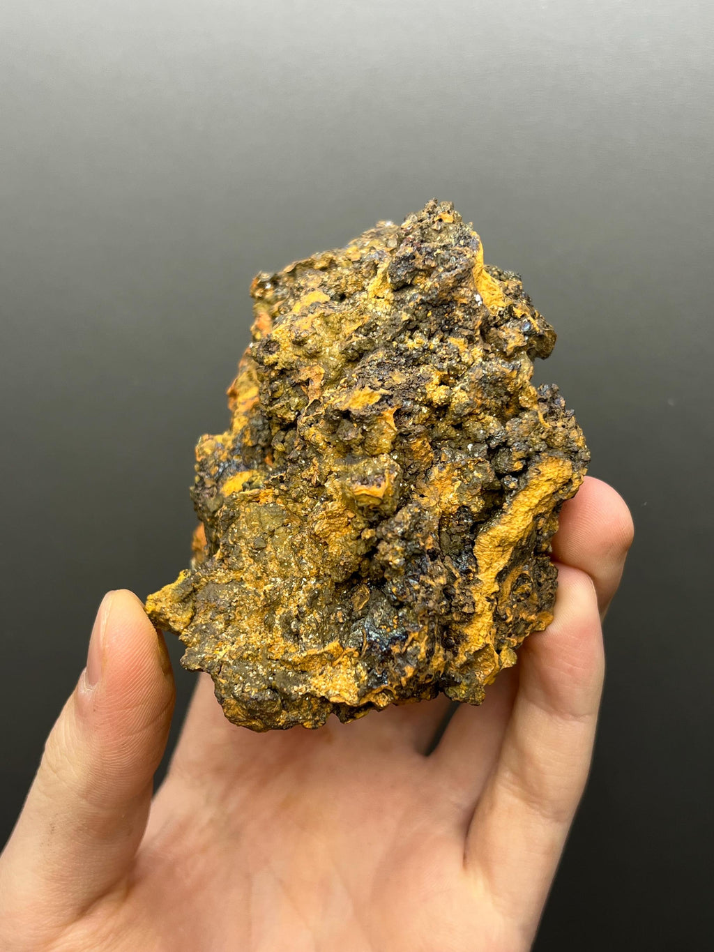 Very Special Formation Limonite And Calcite On Colourful Goethite - Crystal Gemstone AE 